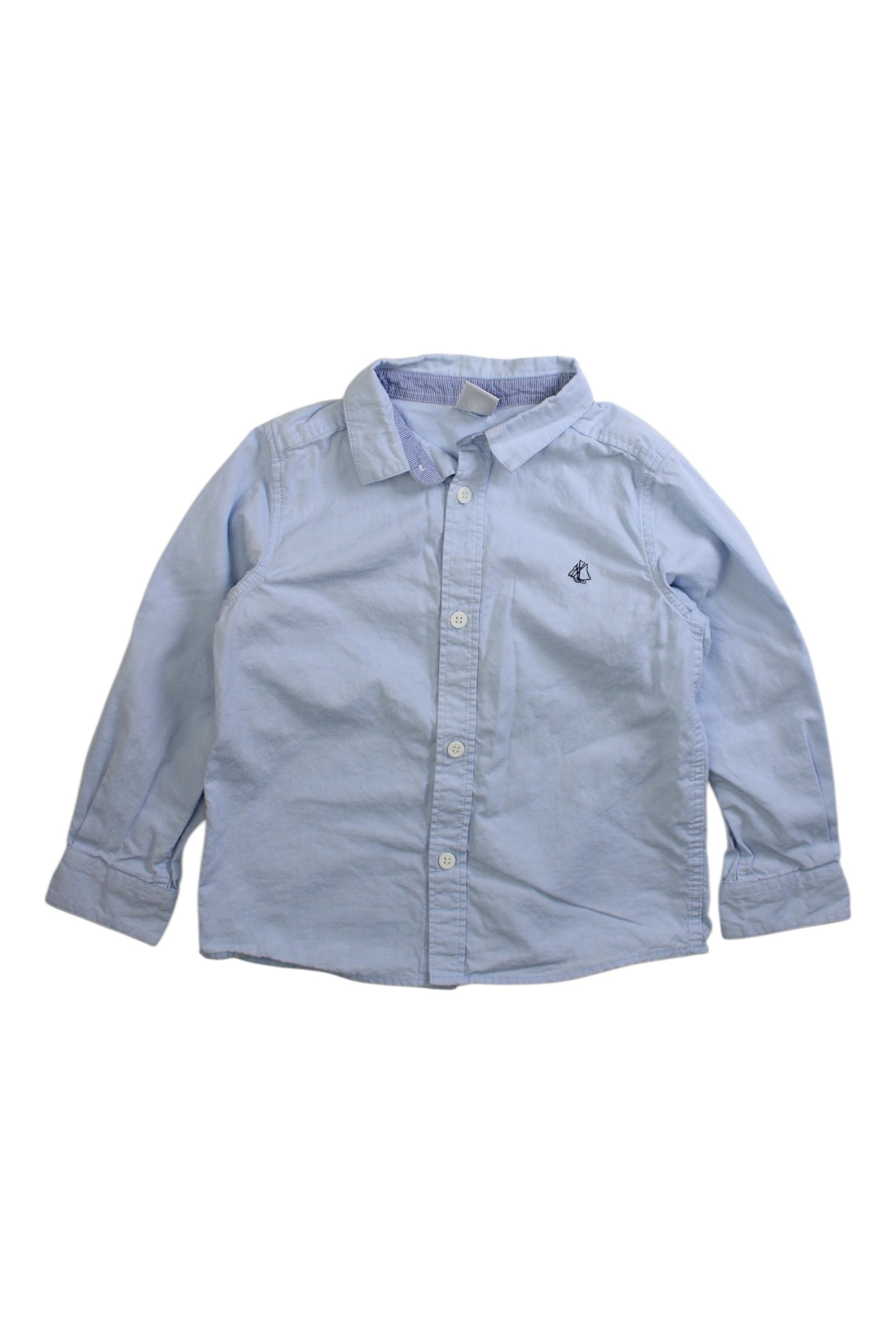 Petit Bateau Button Down Shirt 4T、mySite、g9winljtr