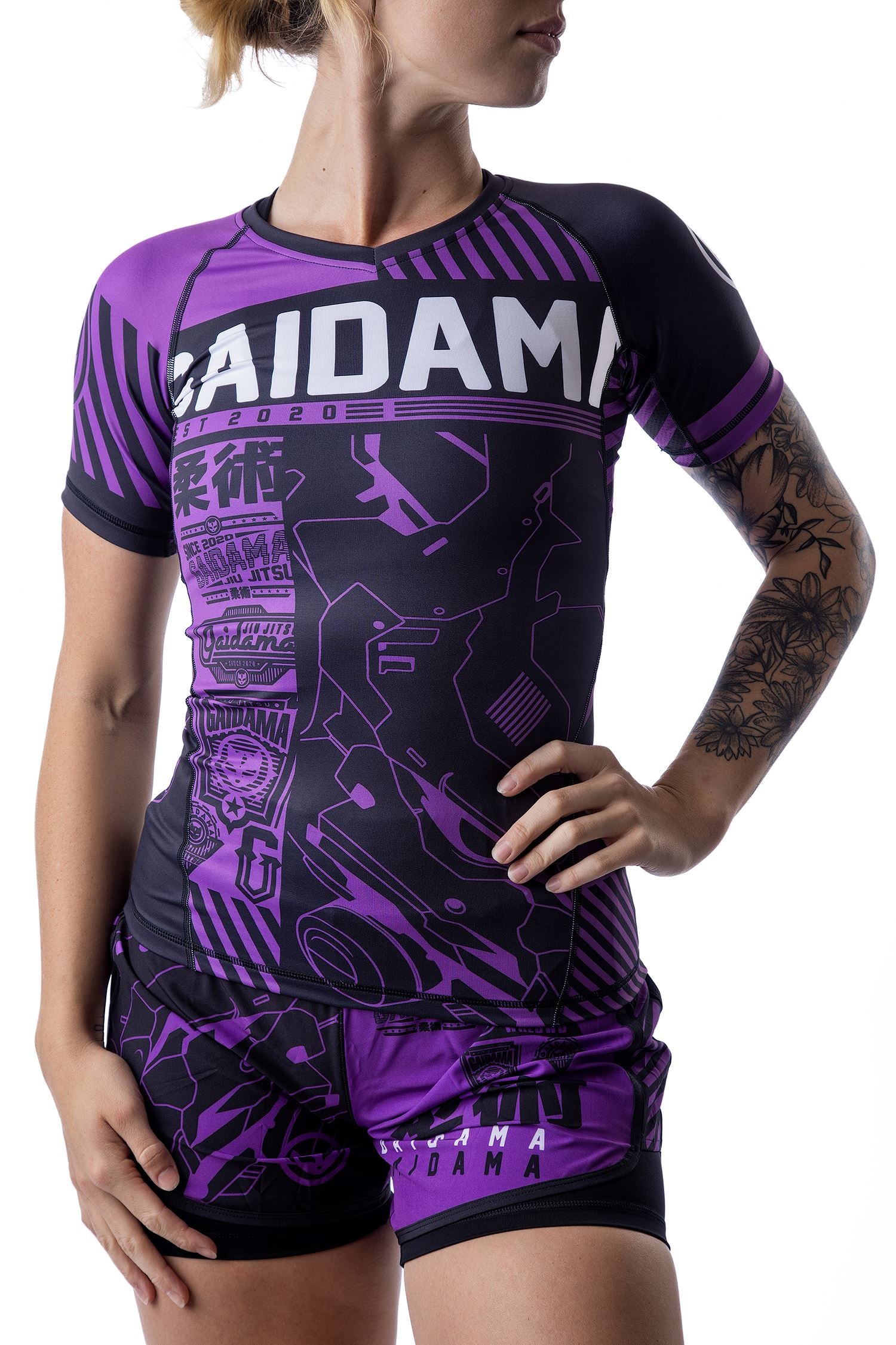 Women's Cyberverse Ranked Jiu Jitsu Rashguard - Short Sleeve、mySite、gigharbornorthrealestate