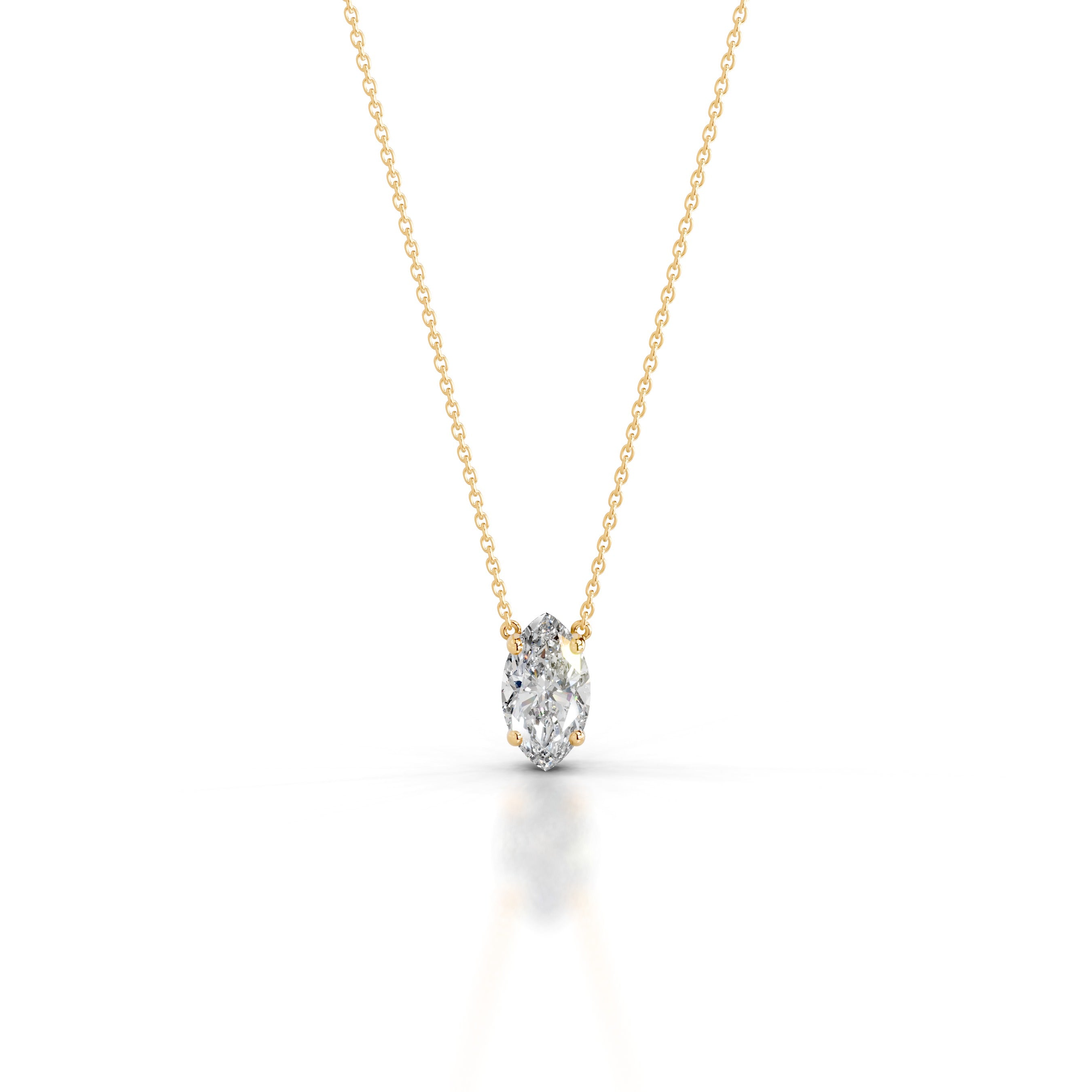 Mary Diamond Pendant - 18K Yellow Gold、mySite、hinf8tx79