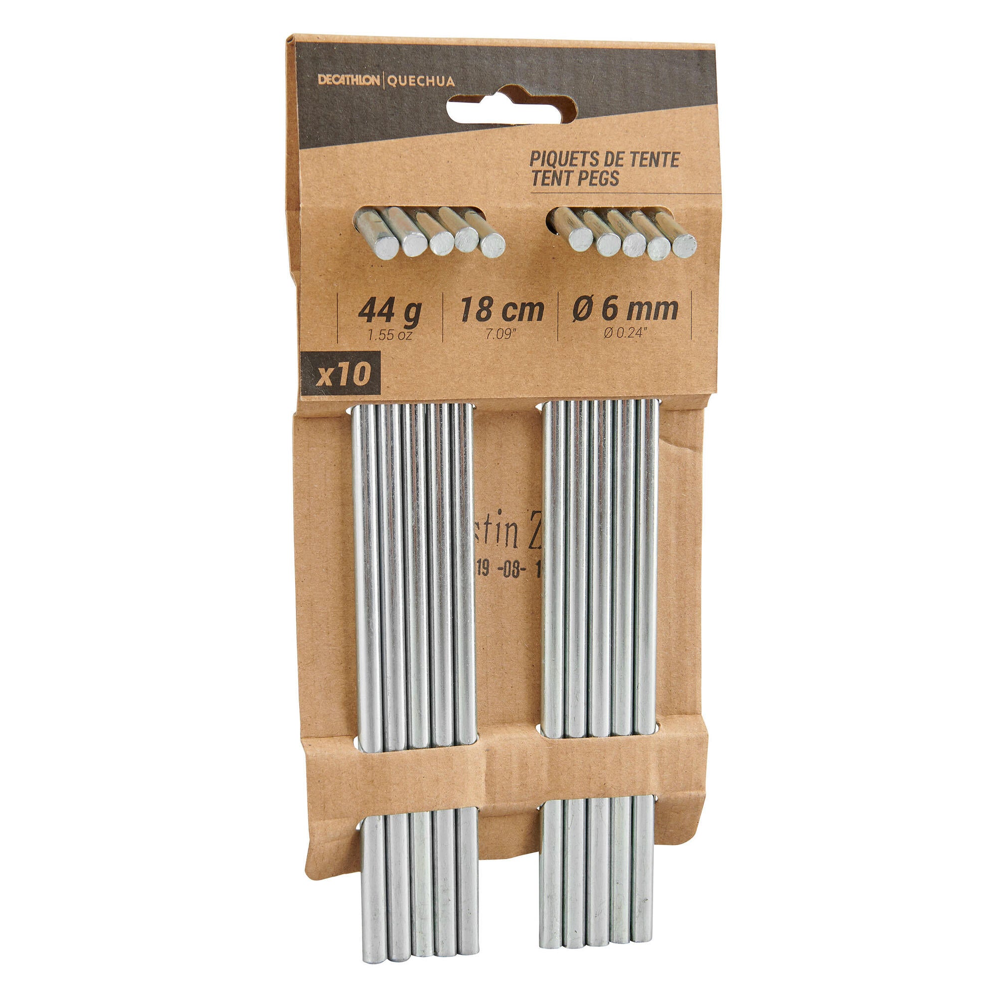 Quechua Steel Tent Pegs 10-Pack