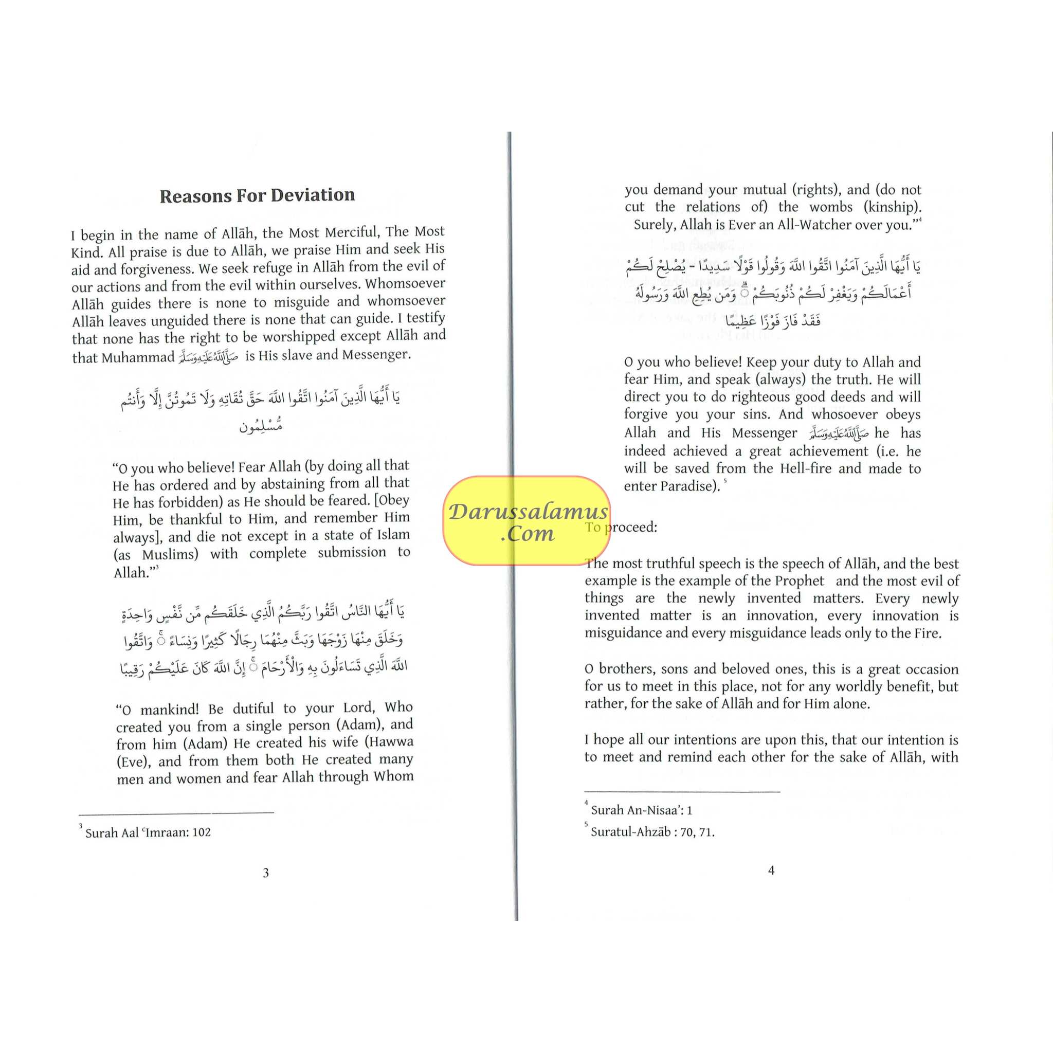 Reasons for Deviation from the Truth By Shaikh Rabi' bin Hadi al-Madkhali、mySite、topwebapps