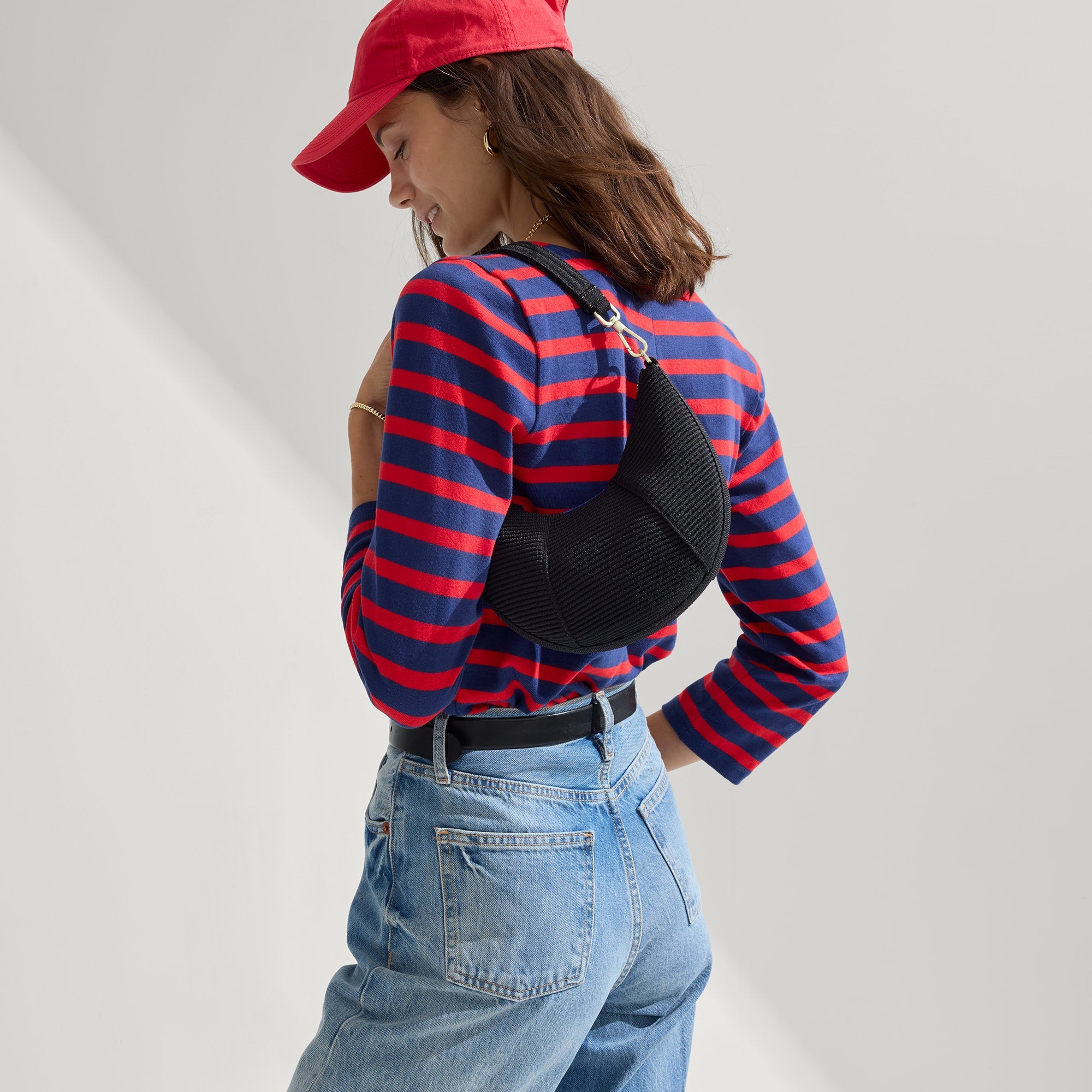  The Mini Crescent Bag - Black、mySite、preschool7hills