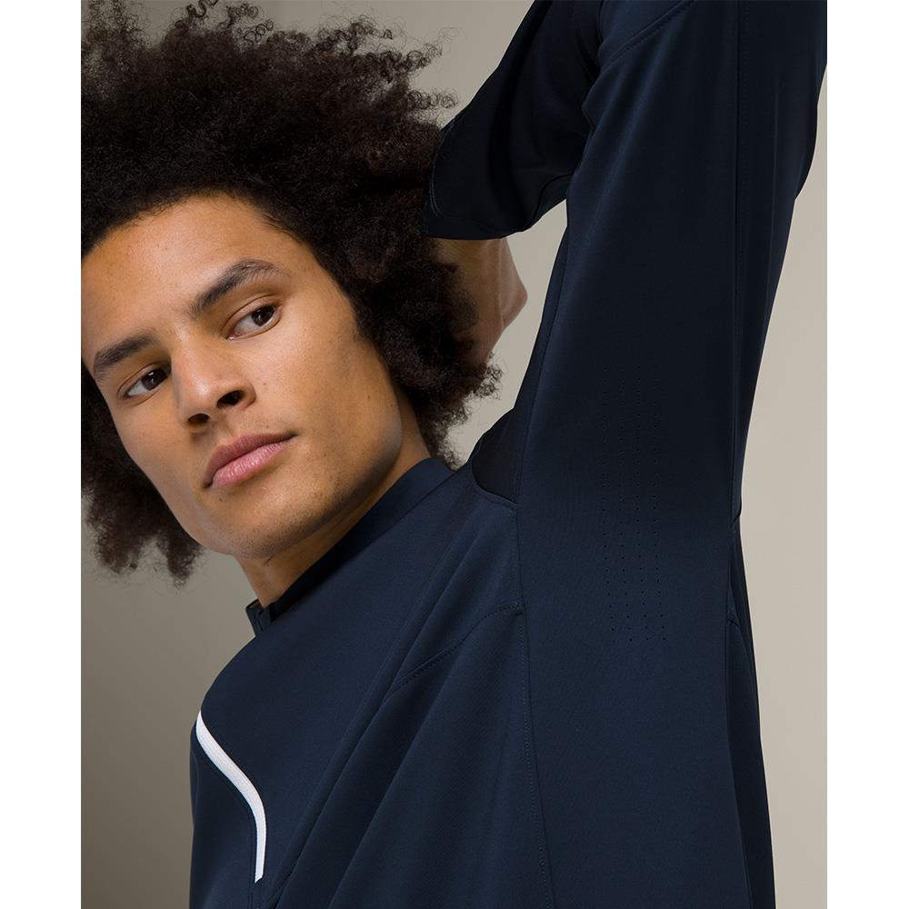 Wilson Men's Elevate Performance 1/2 Zip Longsleeve - Navy、mySite、neckold