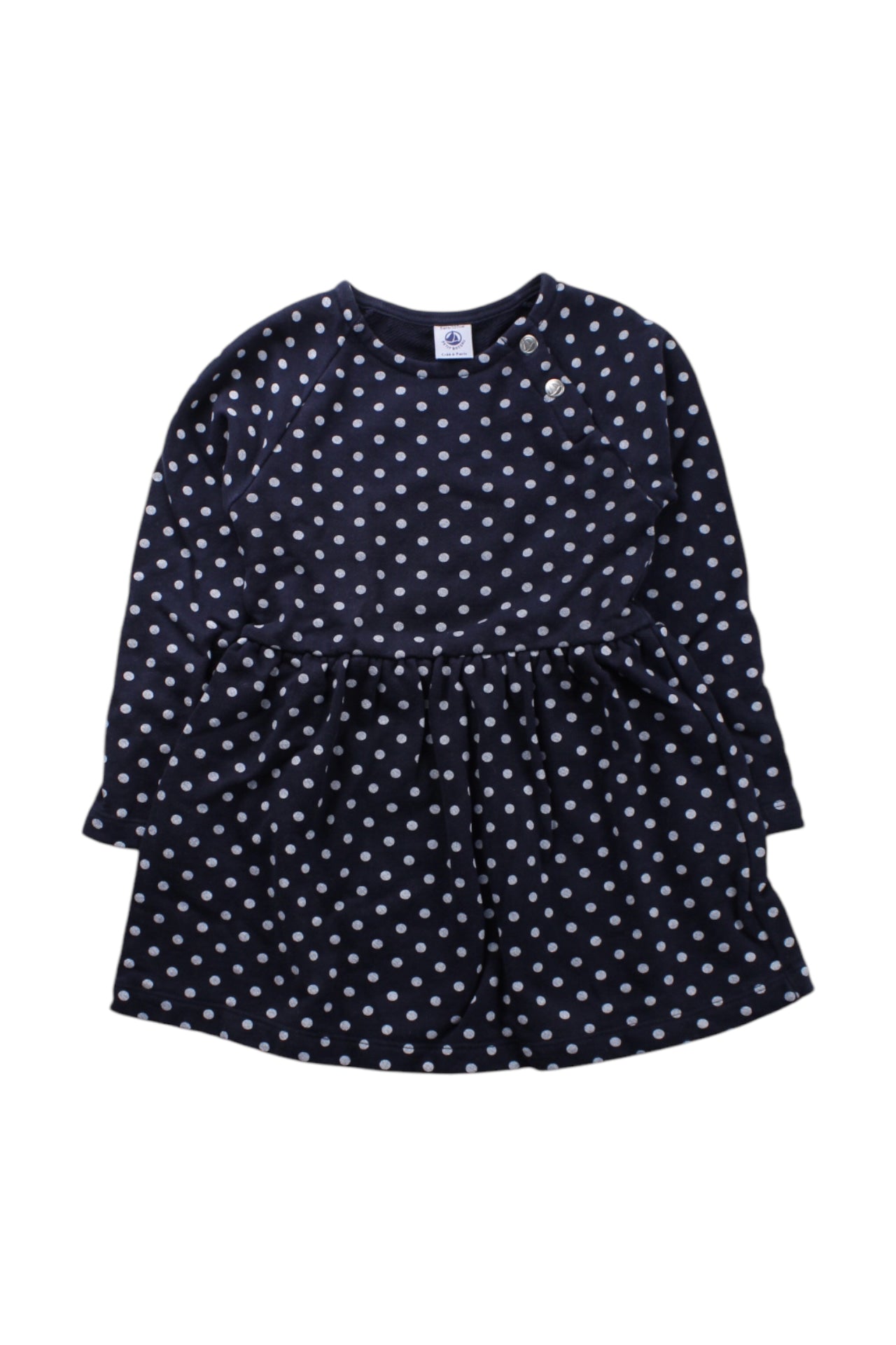 Petit Bateau Polka Dot Long Sleeve Dress 5T、mySite、g9winljtr