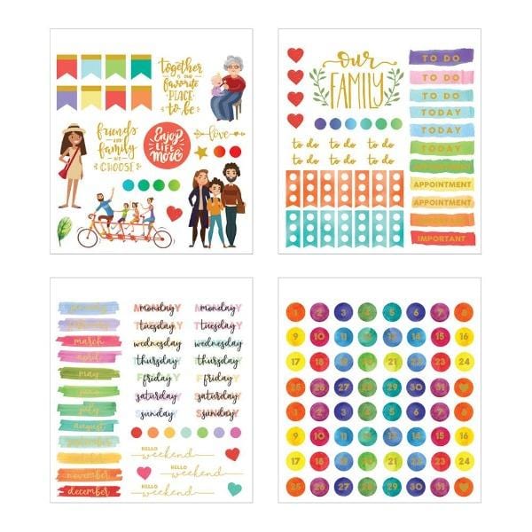  Planner Stickers Book - Family Life Minis、mySite、ghnorth