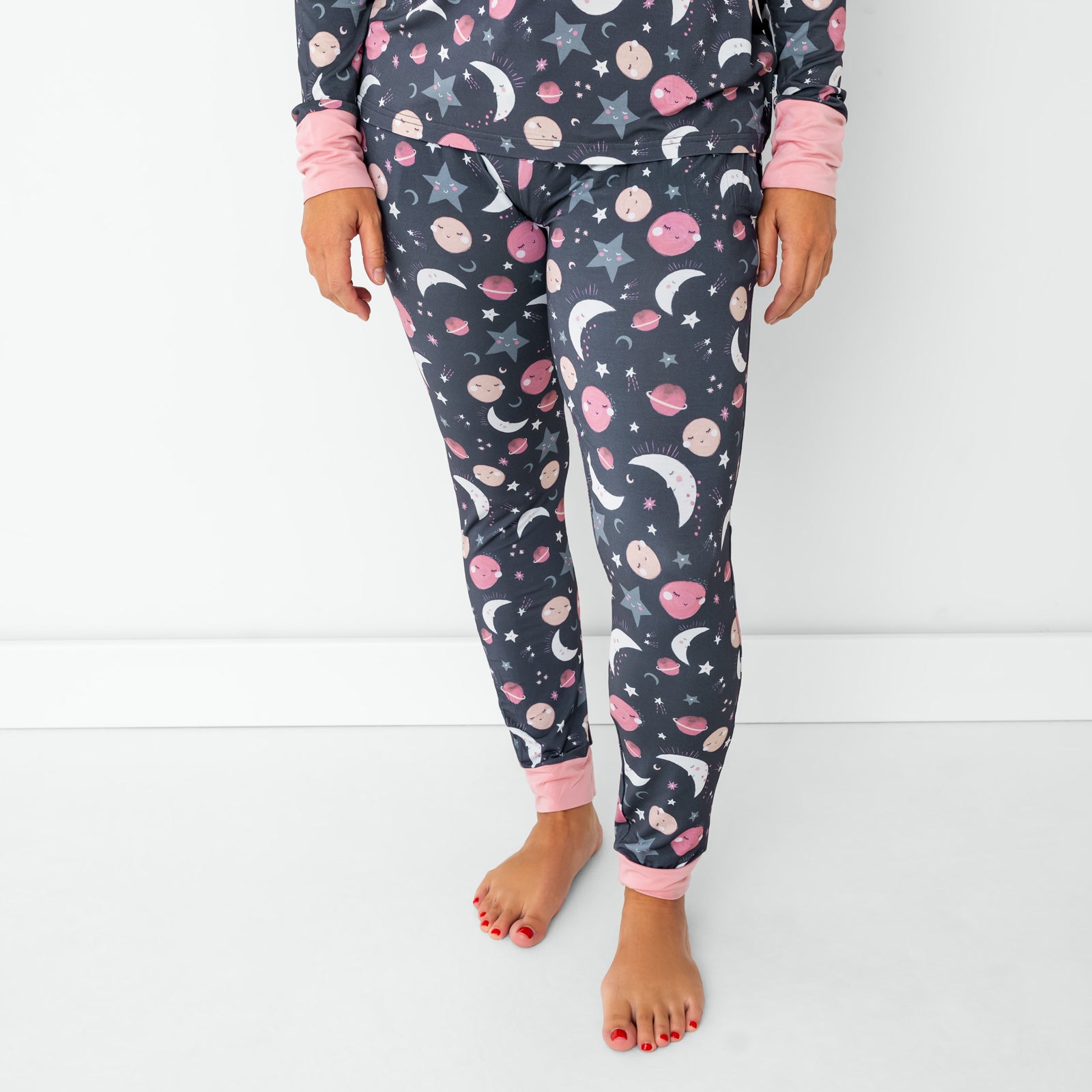  Pink To the Moon & Back Women's Pajama Pants、mySite、layawaytickets