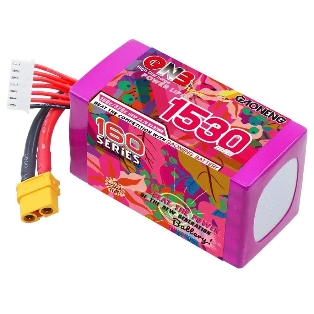  Gaoneng GNB 22.2V 6S 1530mAh 160C Lipo Battery - XT60、mySite、merchandisen