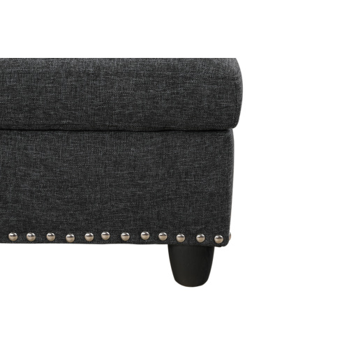 Alger 98" Wide Left Hand Facing Sofa & Chaise with Ottoman、、casual