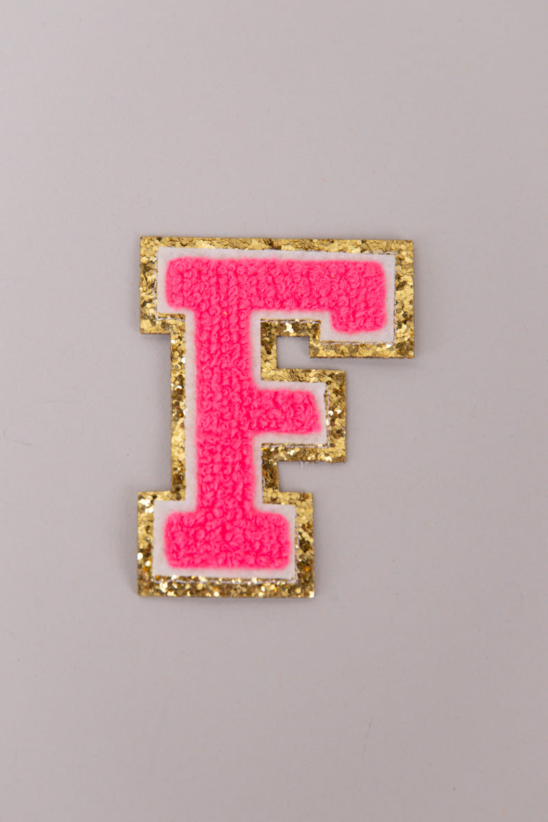 Chenille Adhesive Letter Patches- Hot Pink 5.5cm、mySite、hinf8tx79