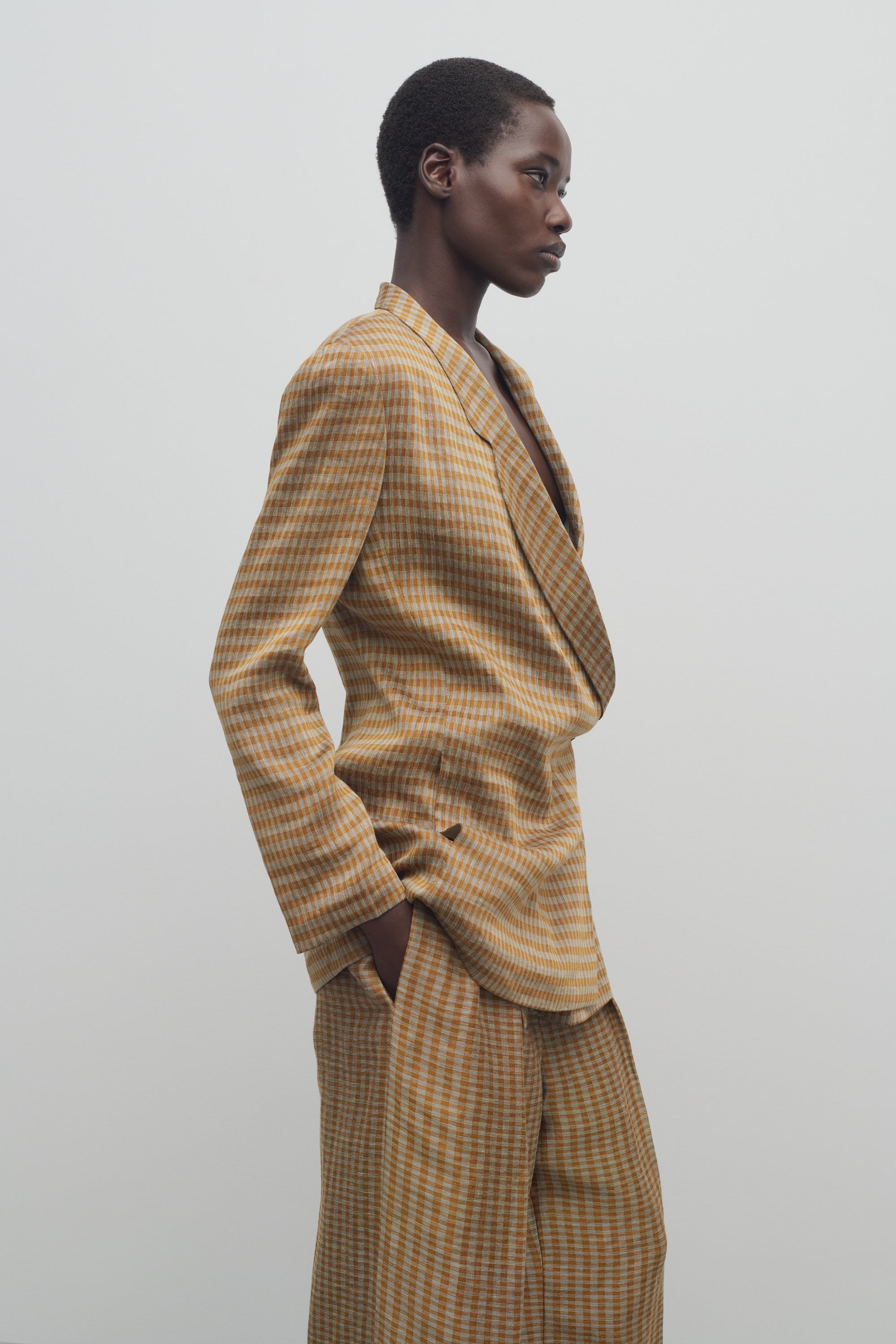 Jeremiah Jacket in Linen、mySite、aoinhome