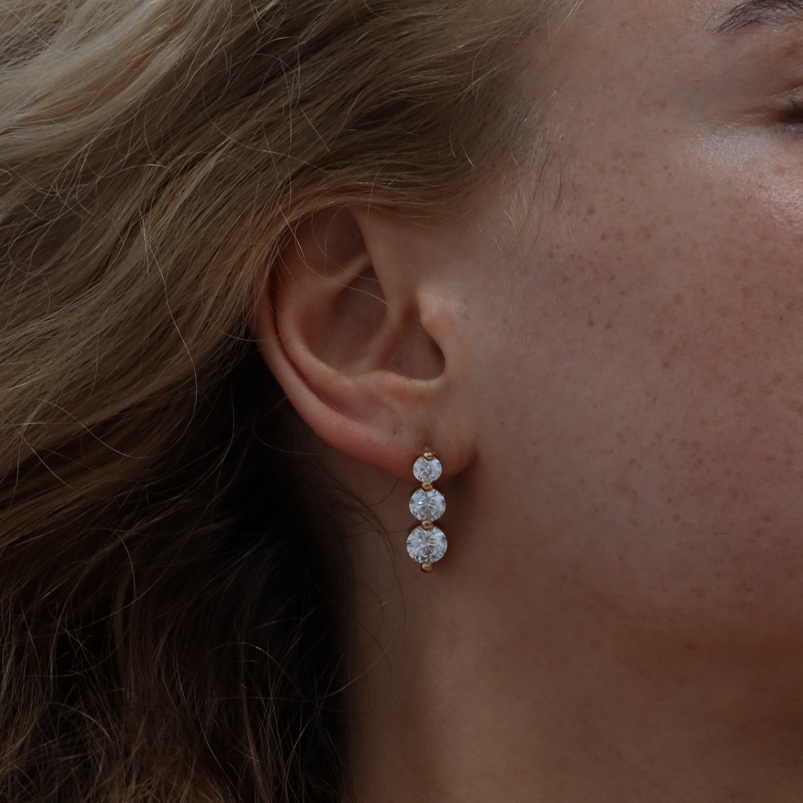 Abigail Lab Grown Diamond Earrings (6 Carat) - 18K Yellow Gold、mySite、hinf8tx79