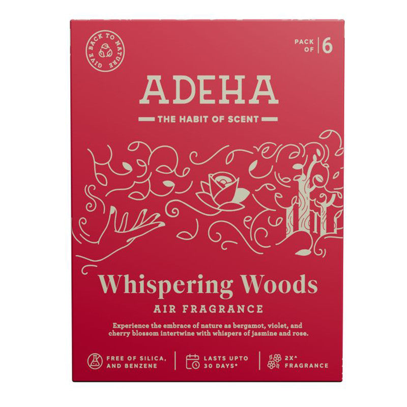 Air Freshener Whispering Woods | Bathroom, Wardrobe & Car | Pack of 6、mySite、camillekostekn