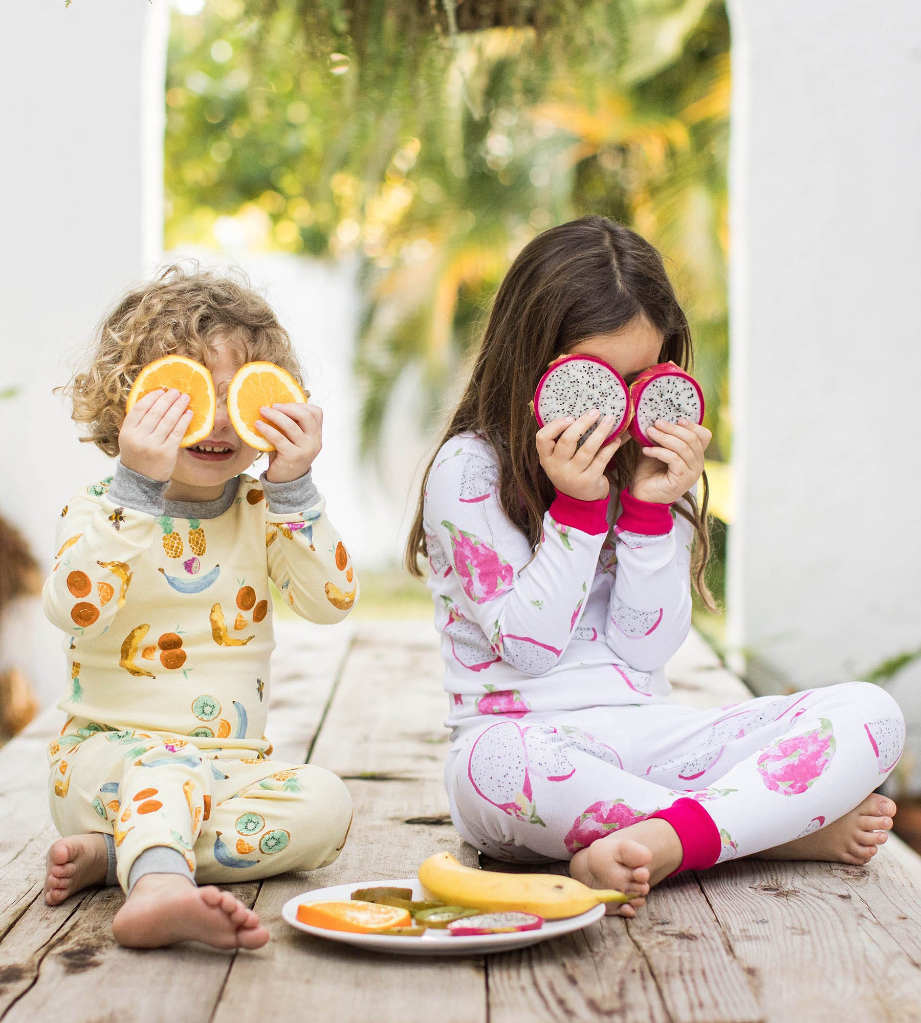 Dragon Fruit Organic Cotton 2-Piece Girl Pajamas、mySite、g9winljtr