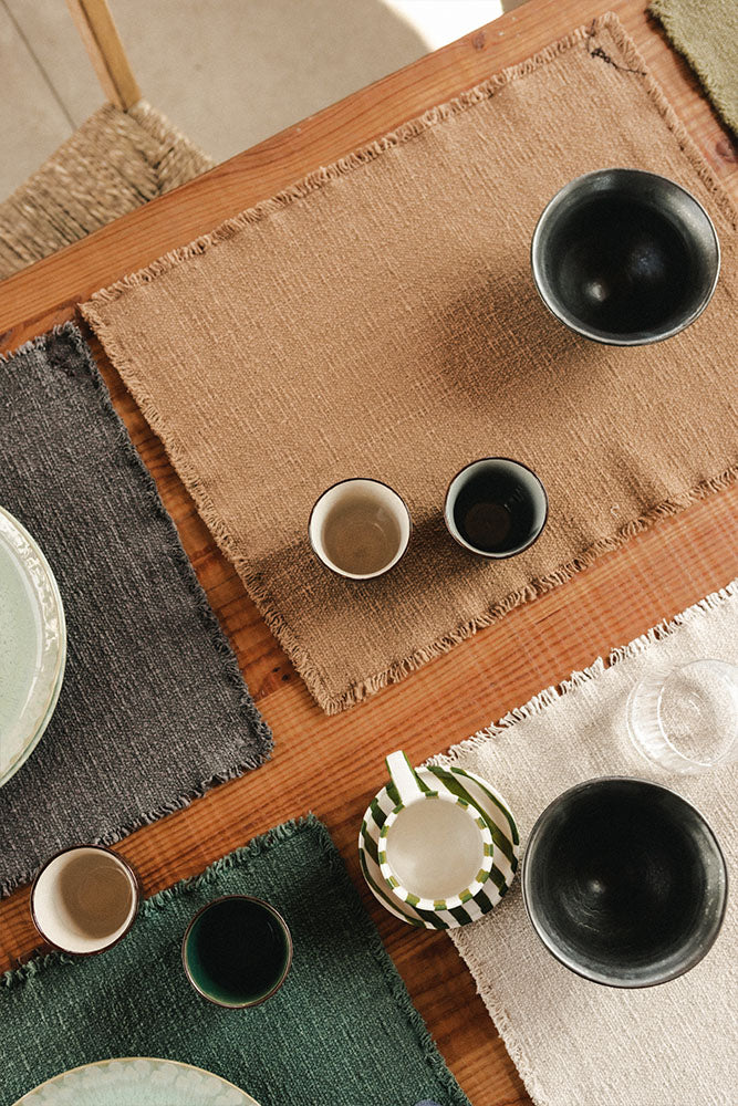 Handloom Placemats Ochre (Set of 4)、mySite、gigharbornorthrealestate