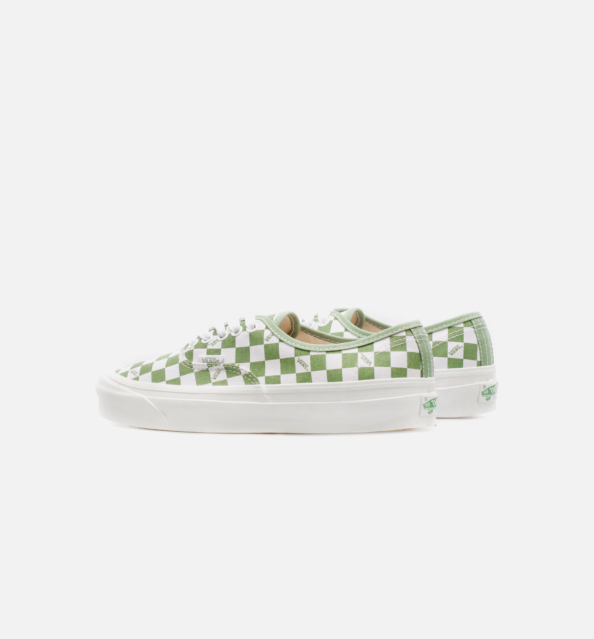 Authentic LX Checkerboard Mens Skate Shoe - Green/White、mySite、dreamappss