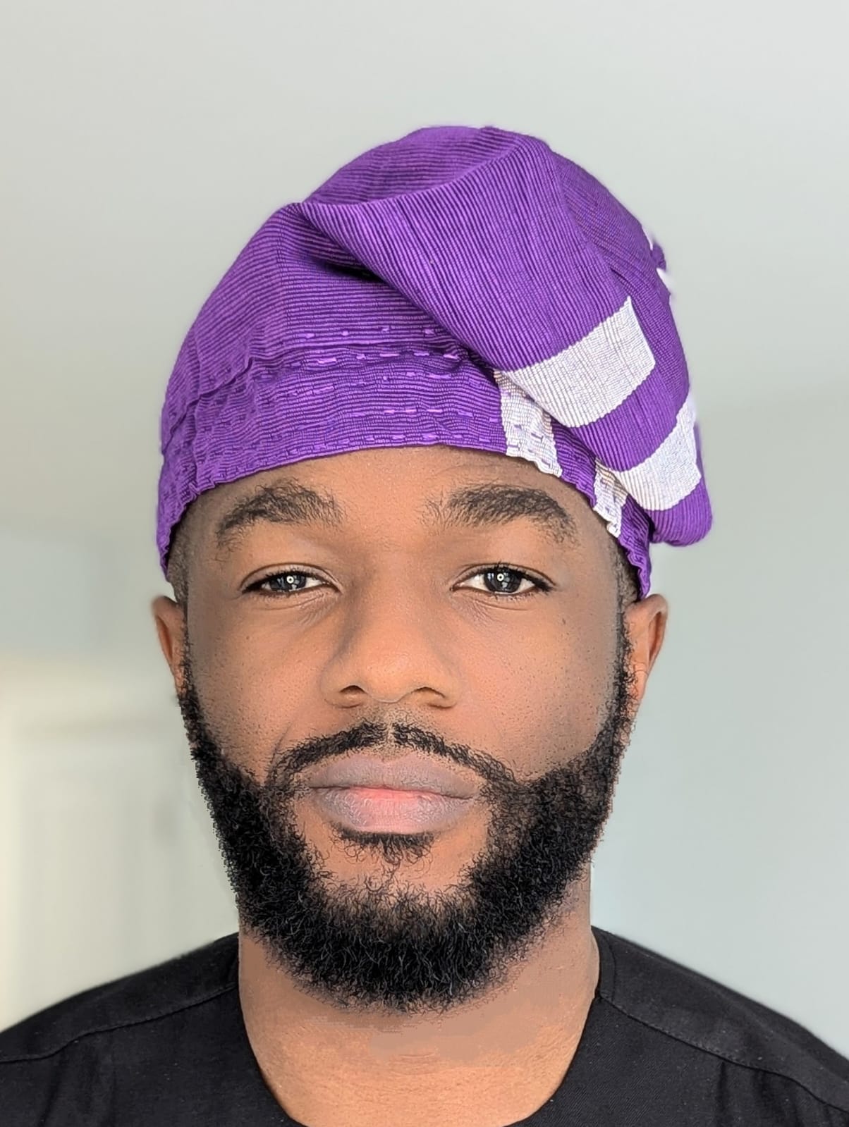 Dupsie's Purple Irewole Aso Oke Fila Kufi Cap African Hat DPAHPS11、mySite、solidvoid