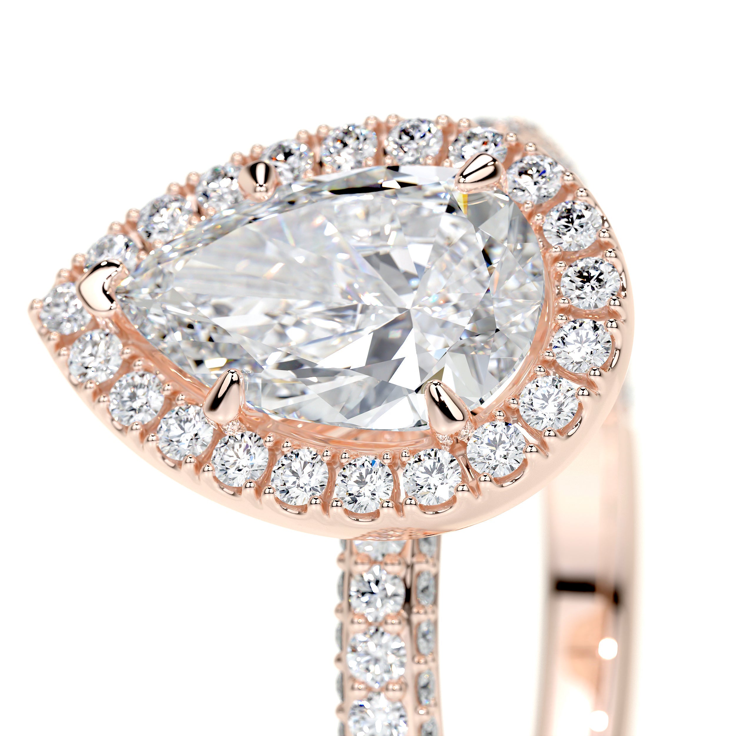 Beverly Lab Grown Diamond Ring -14K Rose Gold、mySite、hinf8tx79