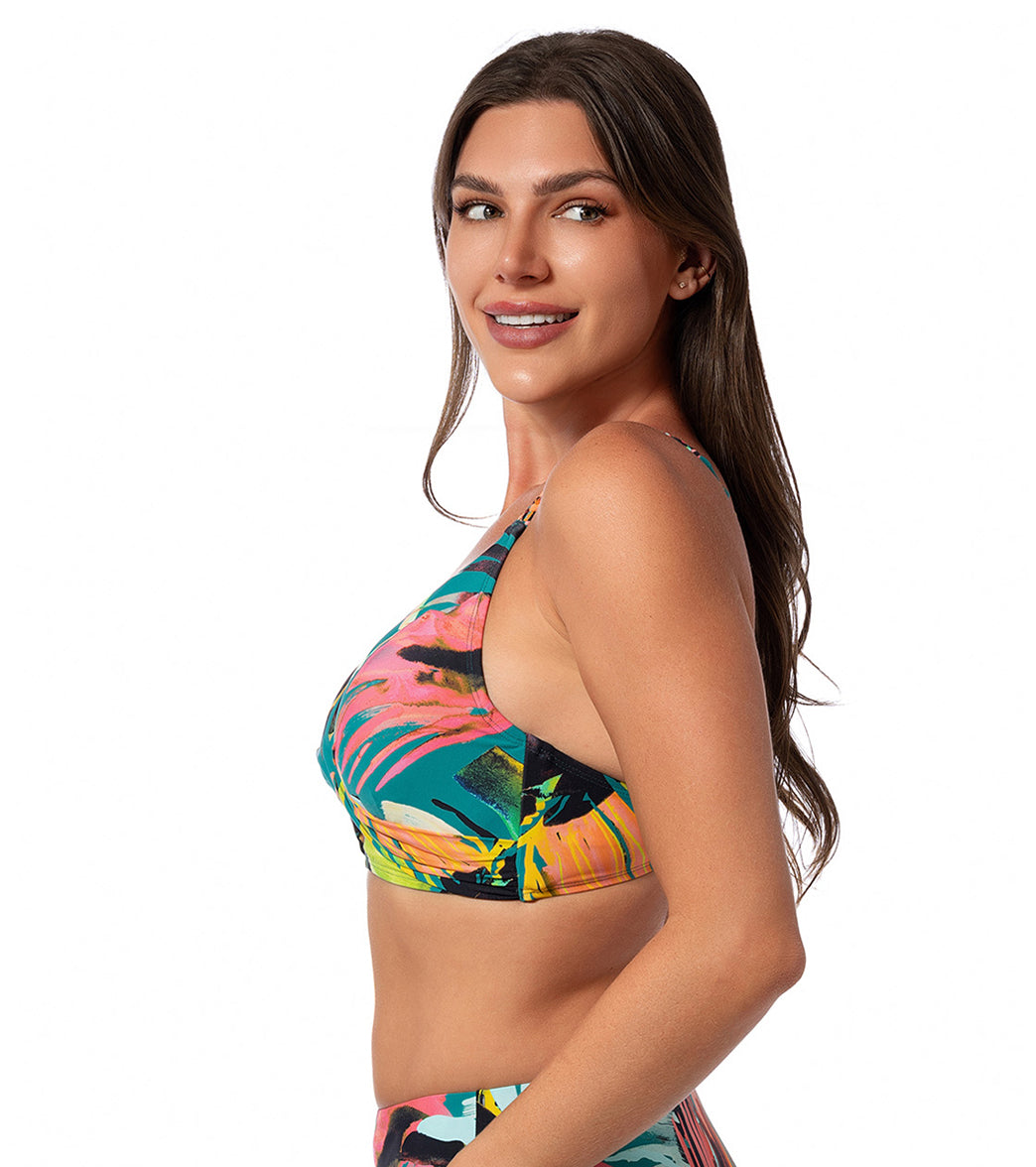 Jantzen Women's Sunset Magic Vera Surplice Bikini Top、mySite、noshort