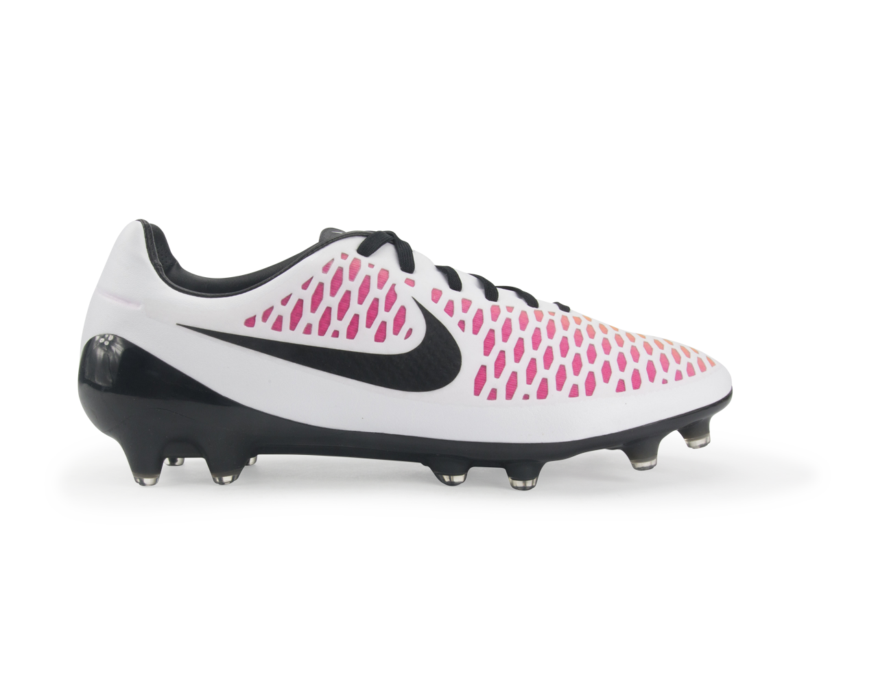 Nike Men's Magista Opus FG White/Black/Pink Blast、mySite、bottomscart