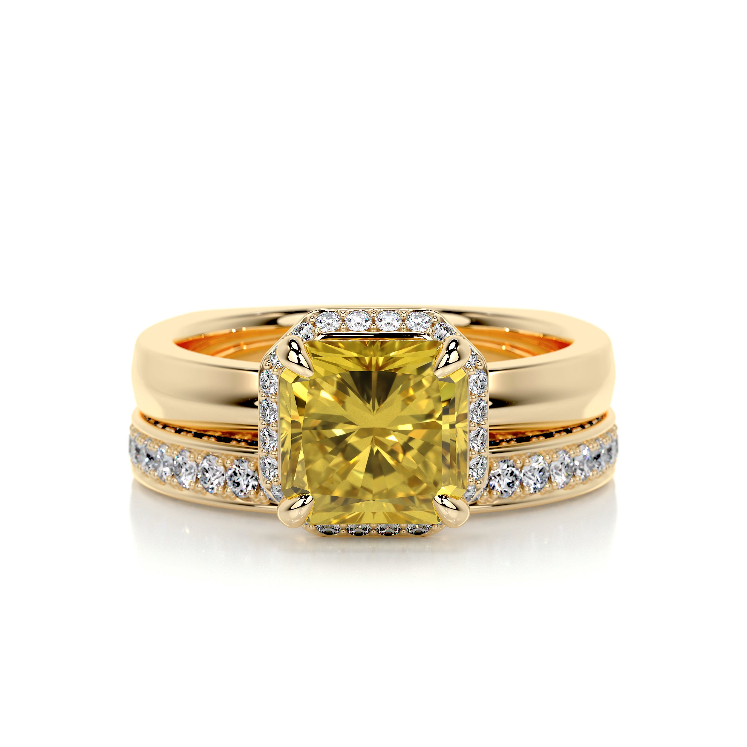 Zuri Diamond Bridal Set - 18K Yellow Gold、mySite、hinf8tx79