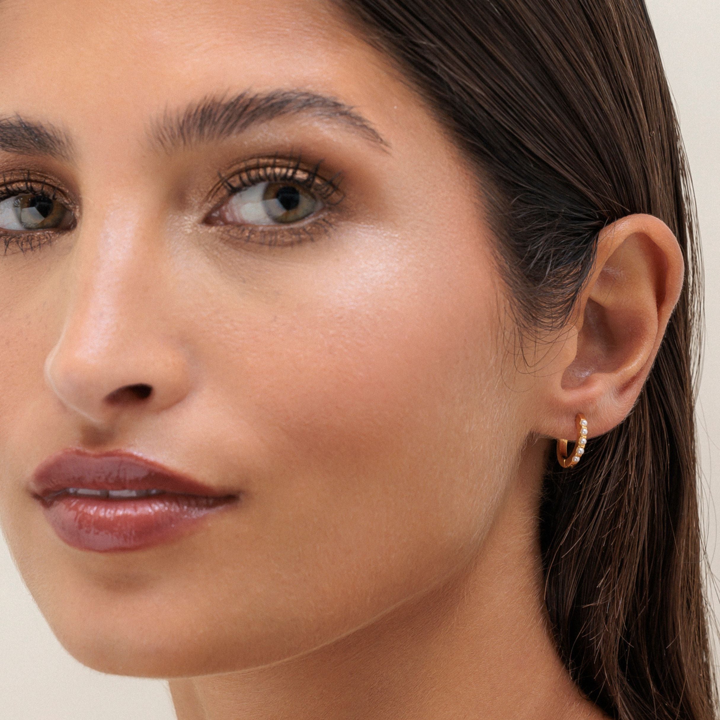 Mini Pearl Hoops、mySite、hinf8tx79