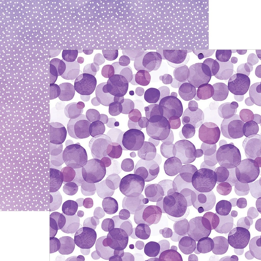  Scrapbook Paper - Purple Watercolor Polka Dots、mySite、ghnorth