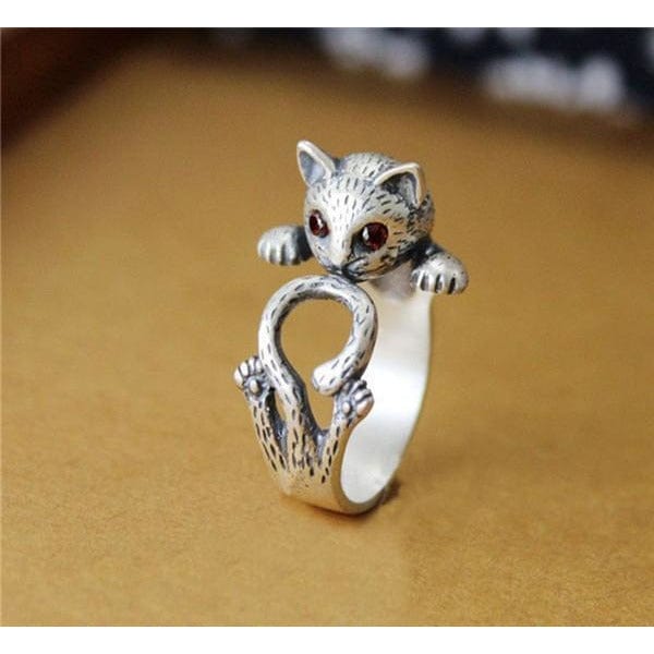 Cat Rings, Alloy or Solid 925 Sterling Silver. Spread Smiles Wherever you Go! Three colors、mySite、g9winljtr