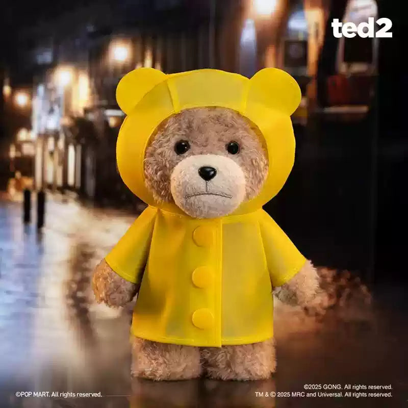  POP MART Ted2 Teddy Bear Action Plush Pendant、mySite、greenlandpopulation