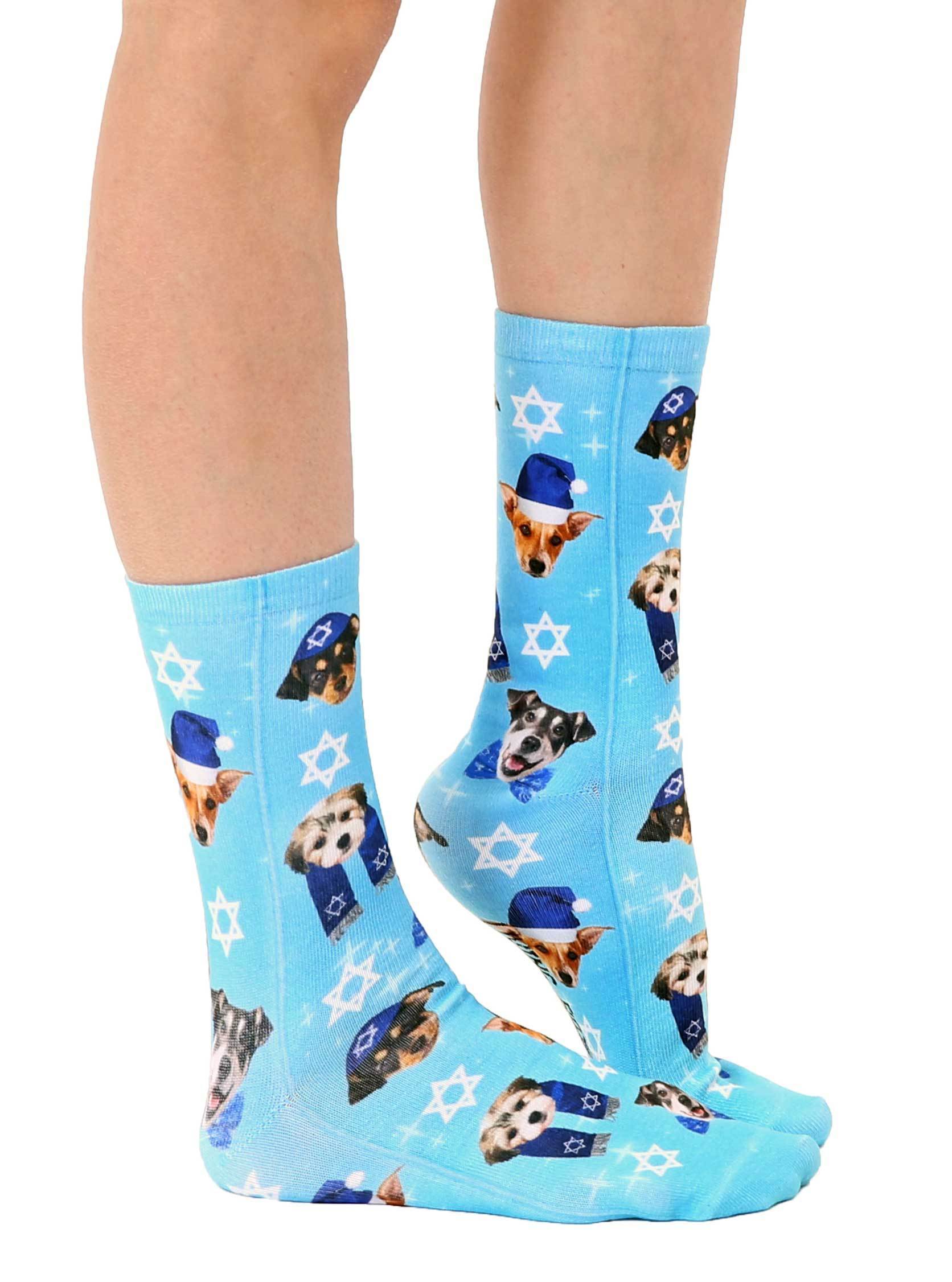 Hanukkah Puppies Crew Socks、mySite、topwebapps