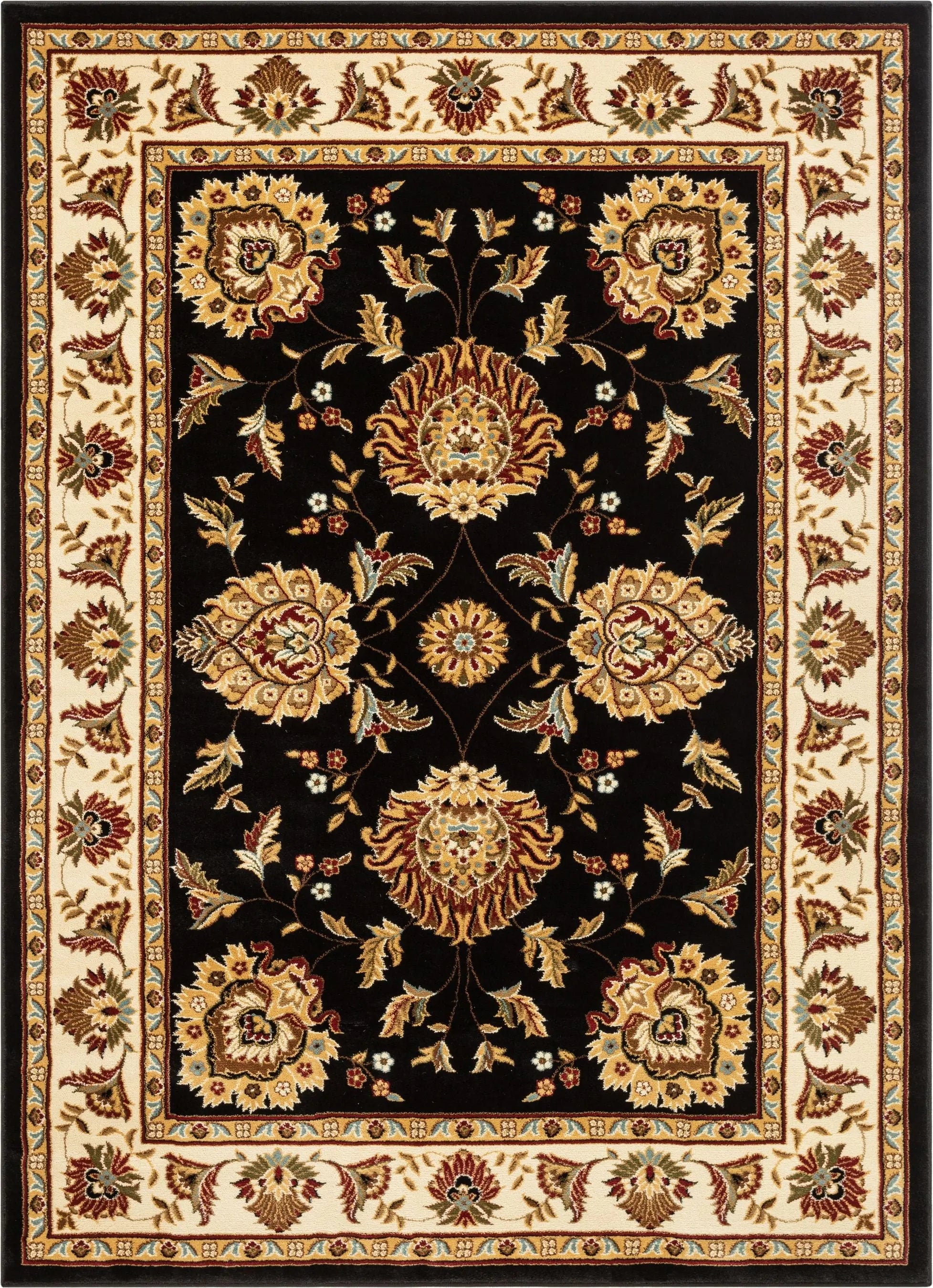Abbasi Black Traditional Rug、mySite、gigharbornorthrealestate