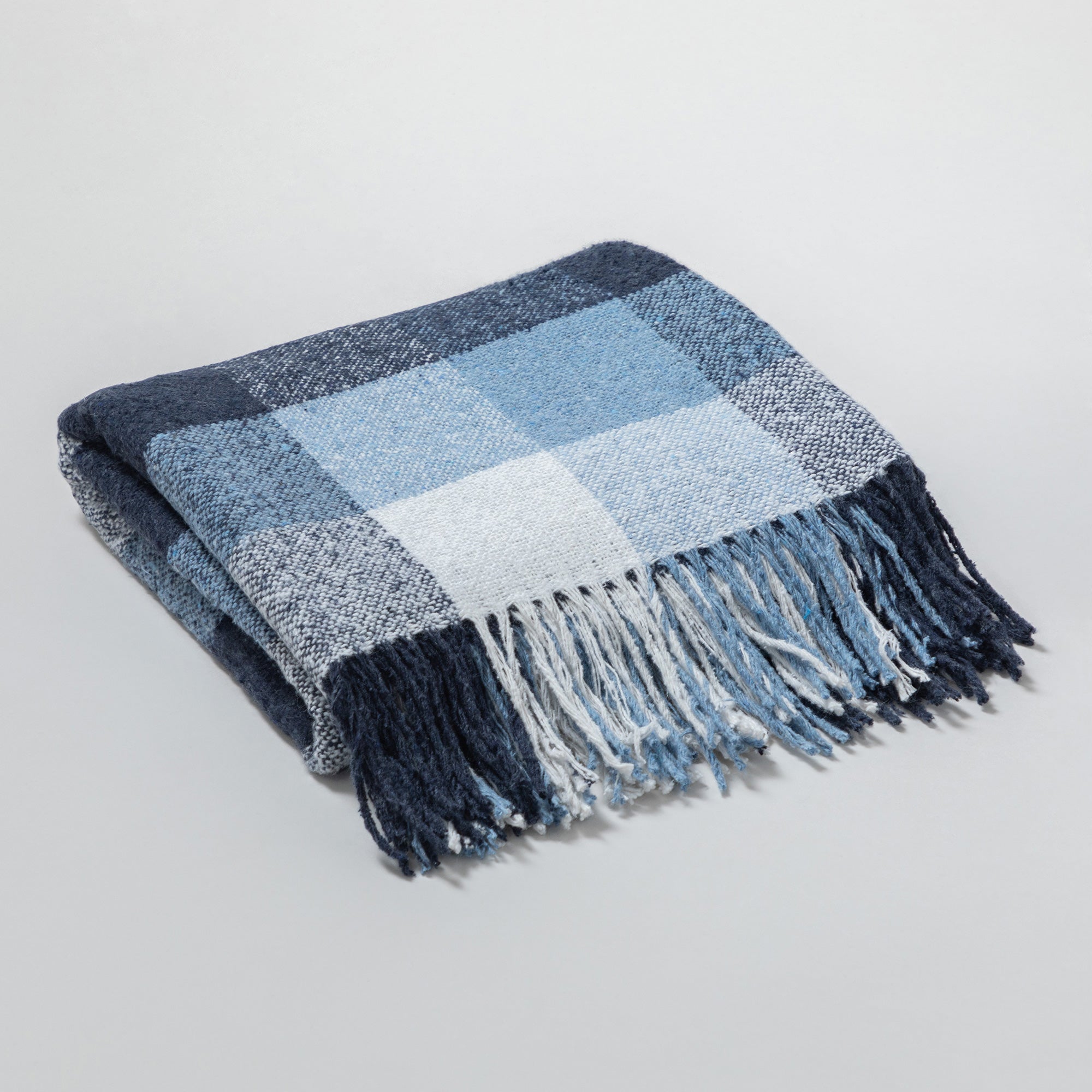 Ukrainian Wool-Blend Fringed Throw Blanket、mySite、camillekostekn