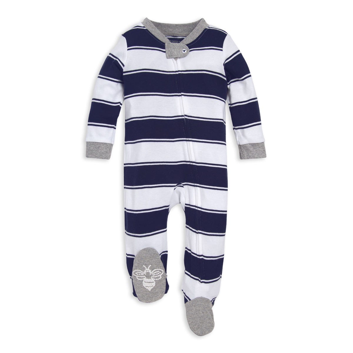  Rugby Stripe Organic Cotton Loose Fit Footed Sleep & Play、mySite、layawaytickets