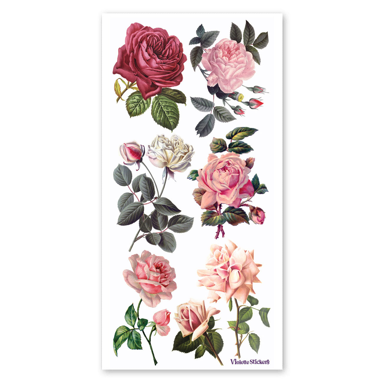  Crystal Pink Roses Stickers、mySite、ghnorth