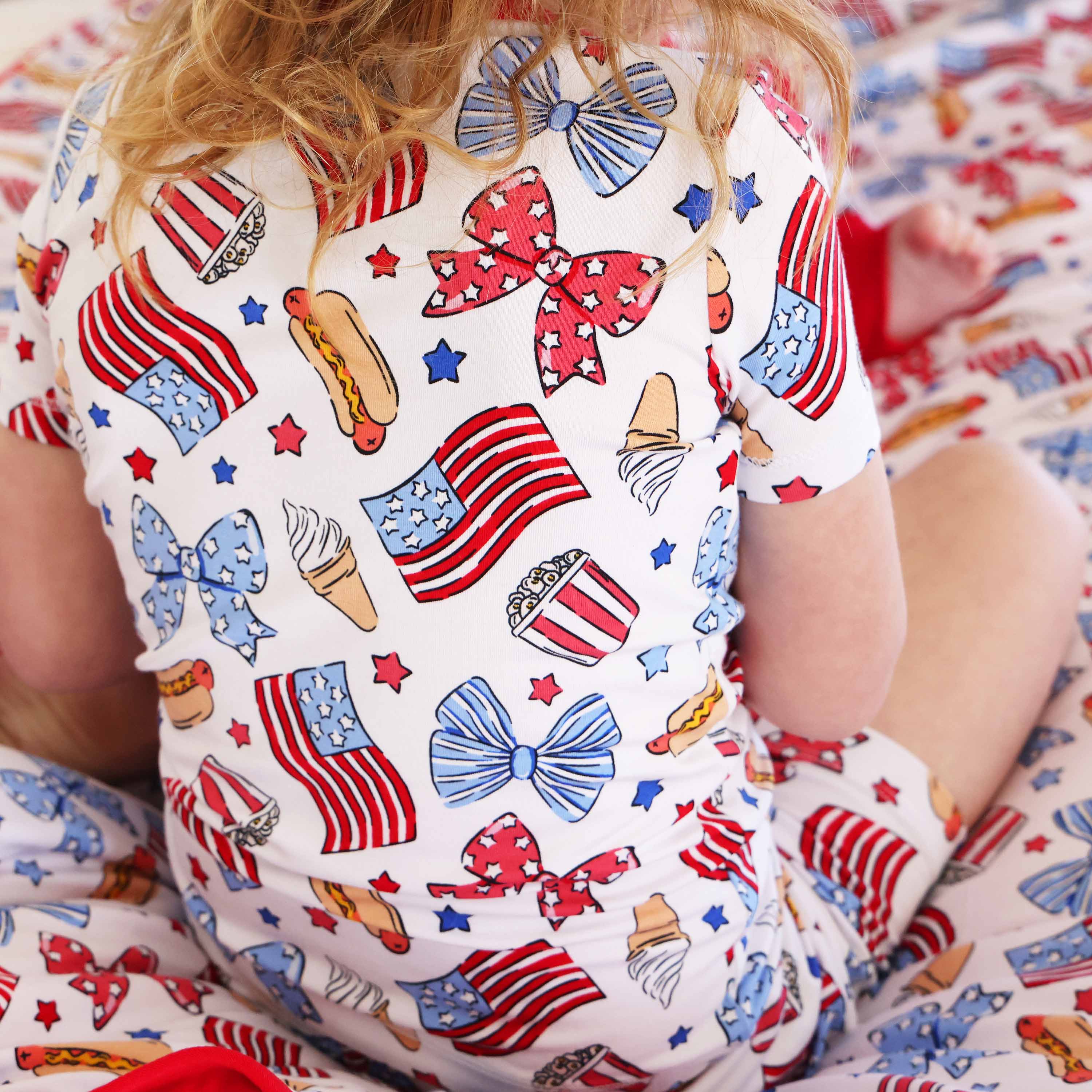  Two Piece Short Pajama Set | Party in the USA Bows、mySite、layawaytickets