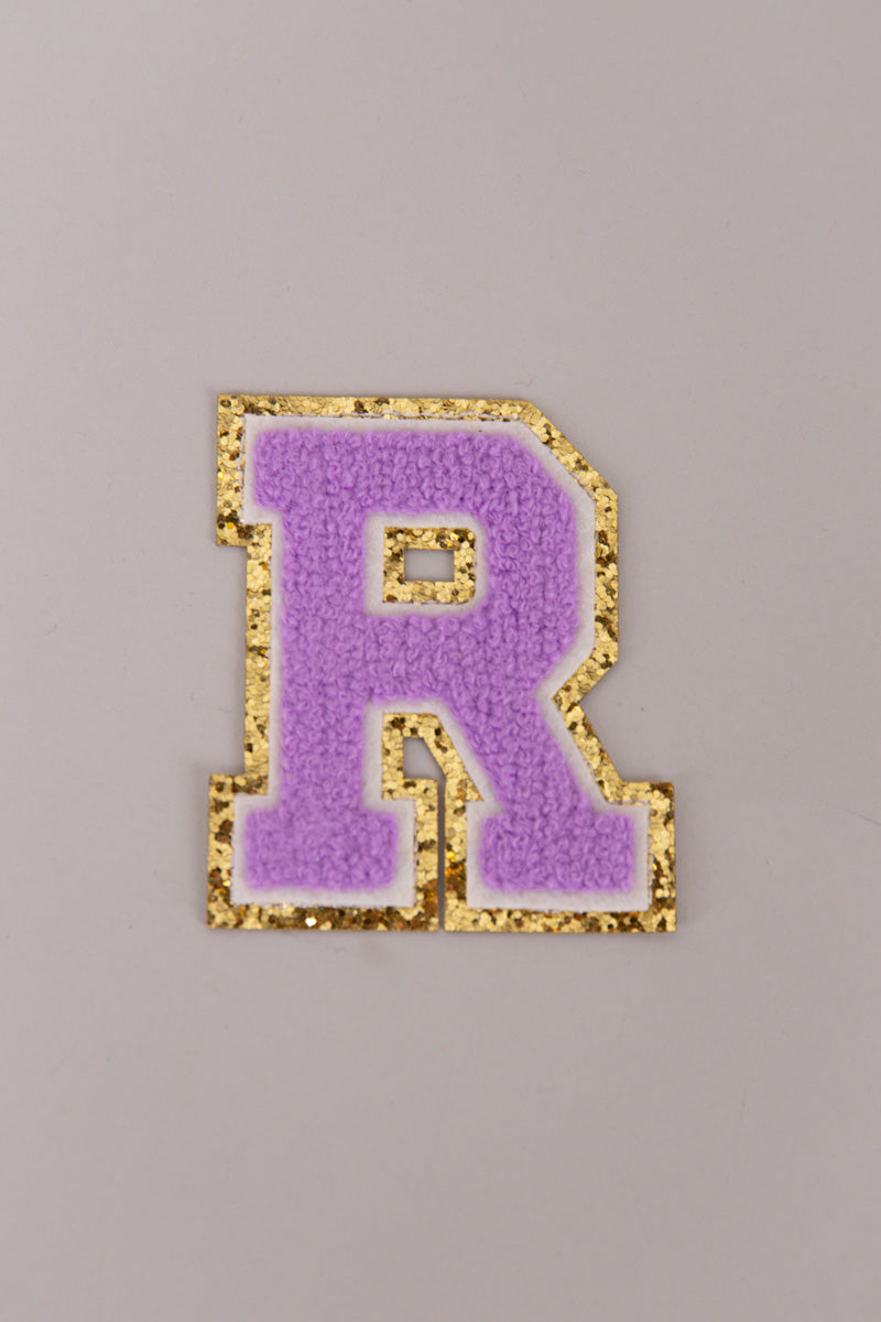 Chenille Adhesive Letter Patches- Purple 5.5cm、mySite、hinf8tx79