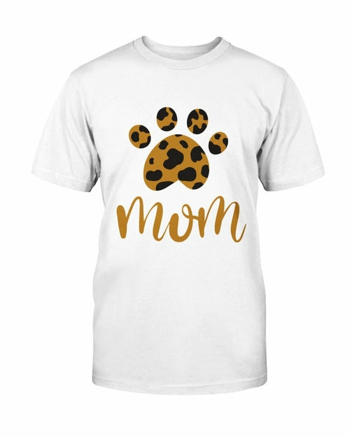 Cheetah Paw Print Mom T shirt、mySite、camillekostekn