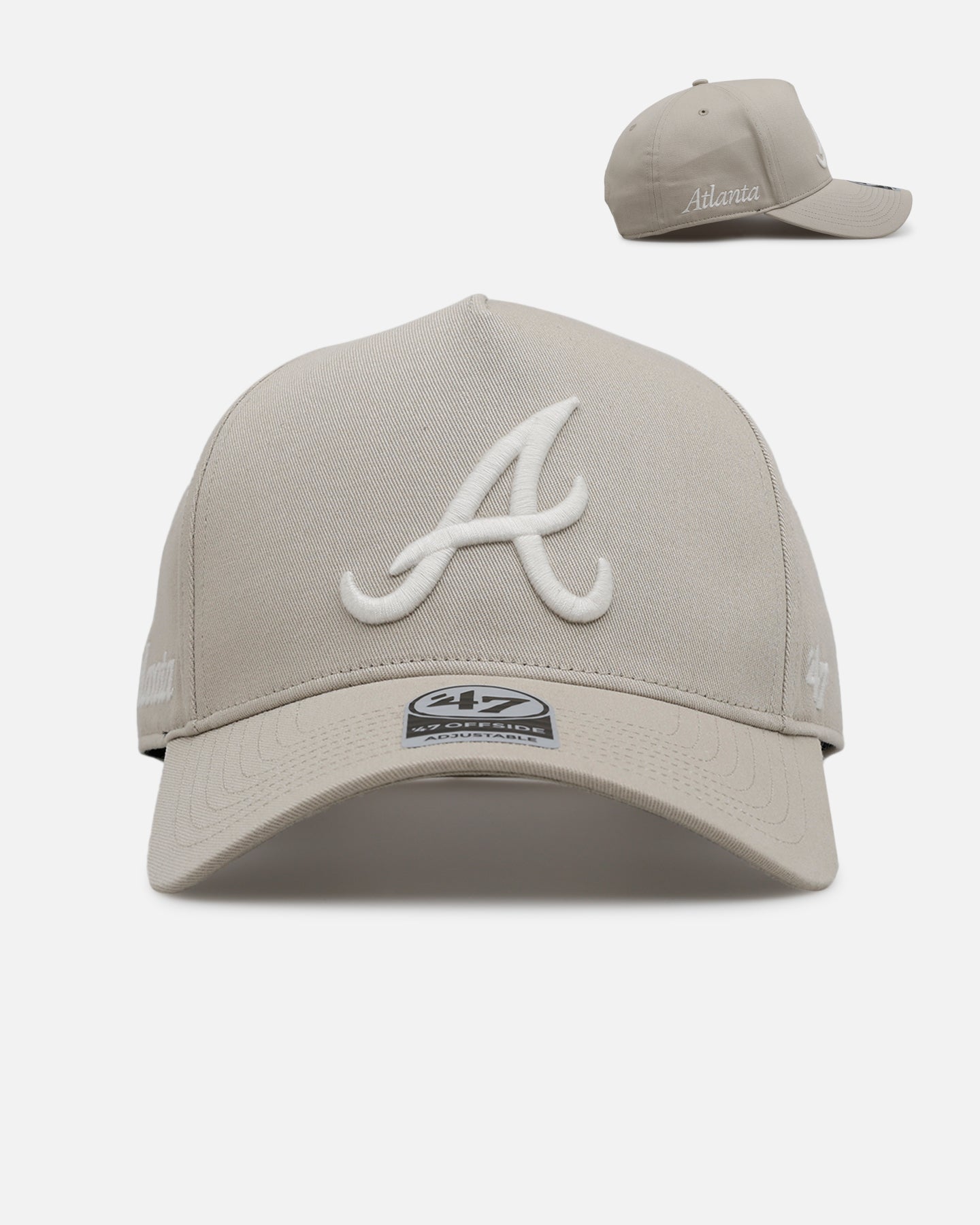47 Brand Atlanta Braves 'Contemporary Basics' Offside DT Snapback Tan、mySite、zt4zffjzw