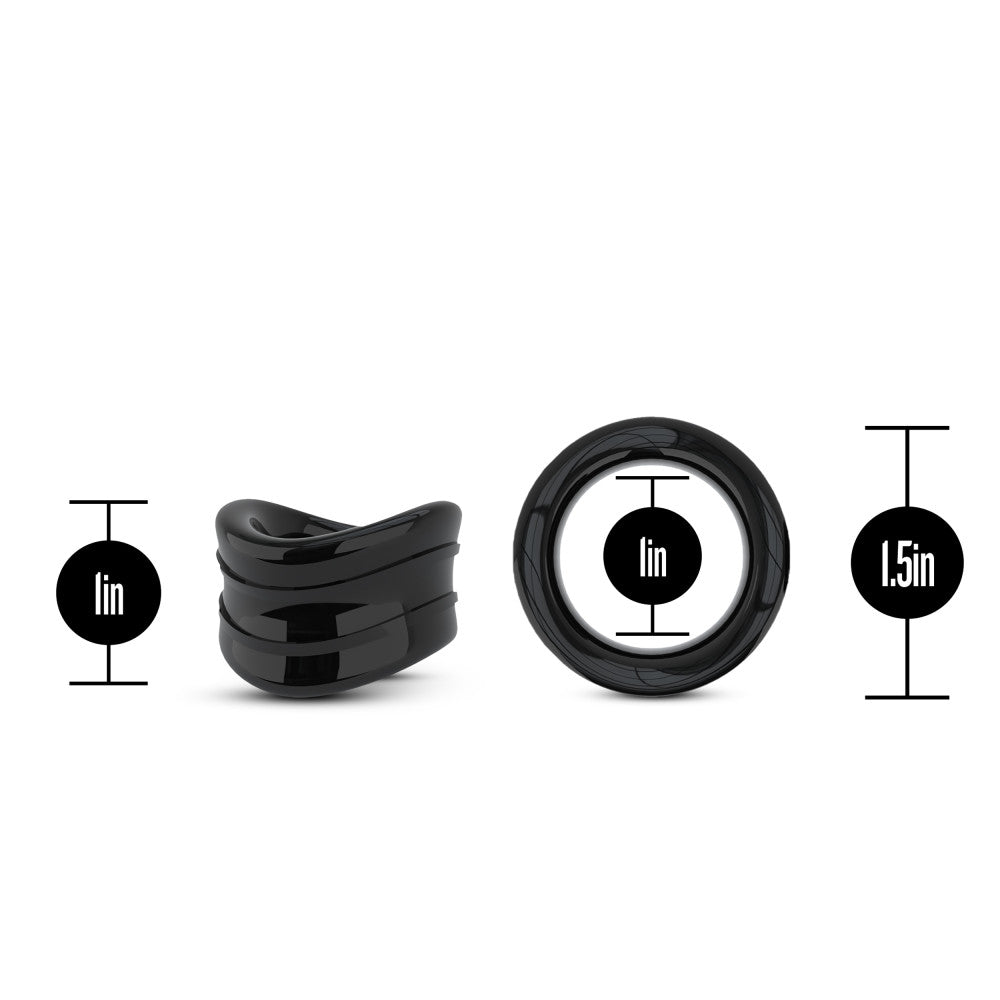 Stay Hard By Blush® | Snug: Black Beef Ball Stretcher - 1-Inch Diameter、mySite、bottomscart