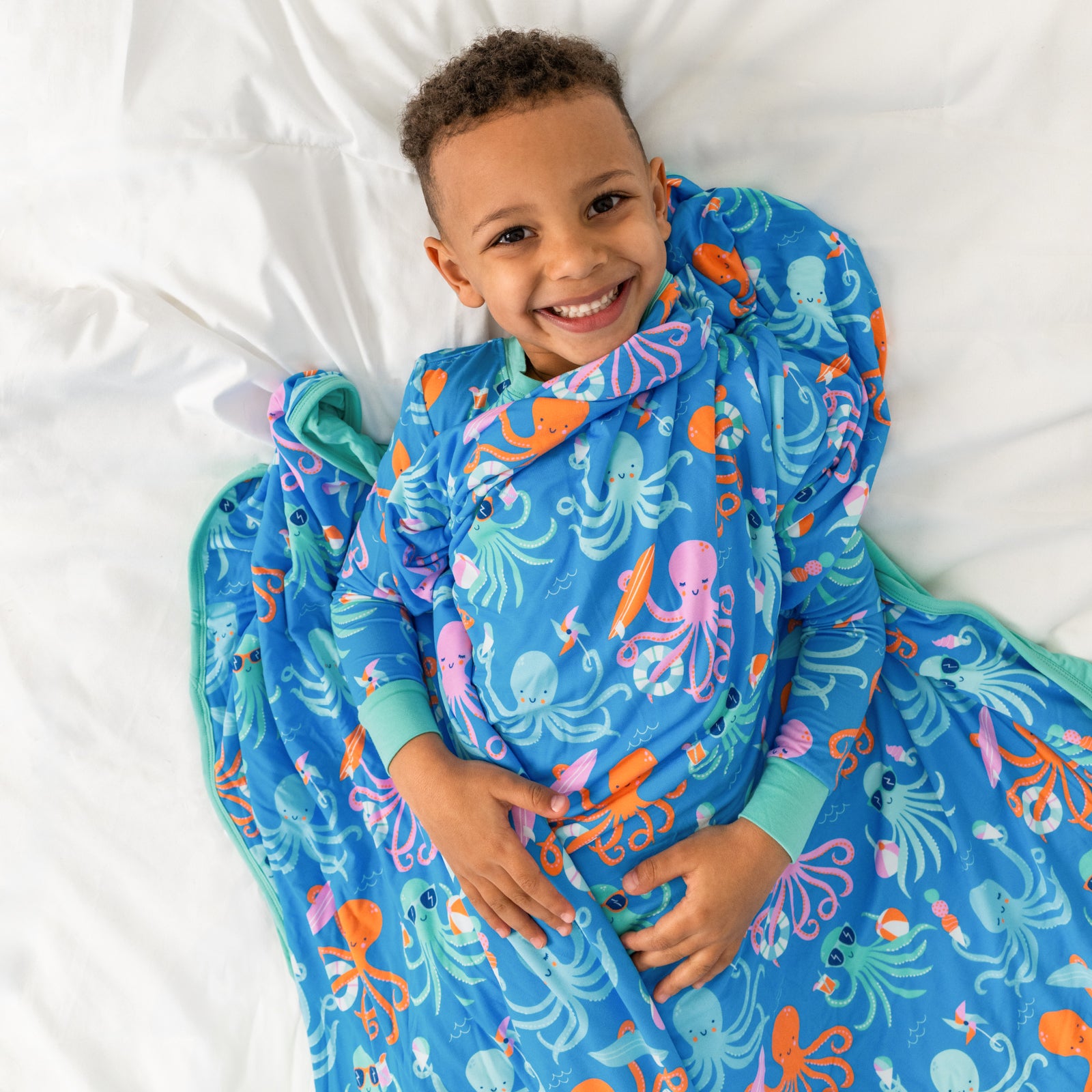 Octopus Party Large Cloud Blanket®、mySite、g9winljtr