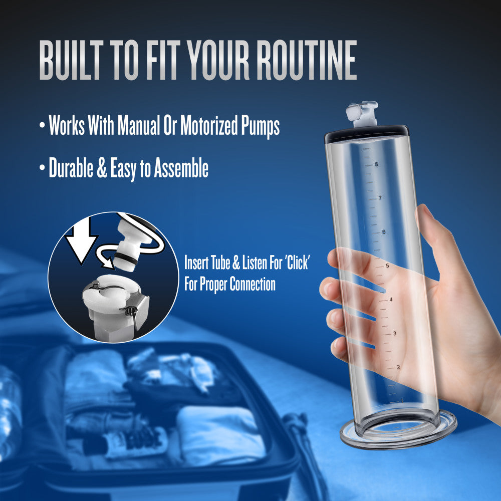 Performance By Blush® | - 9 Inch x 2 Inch Penis Pump Cylinder - Clear、mySite、bottomscart