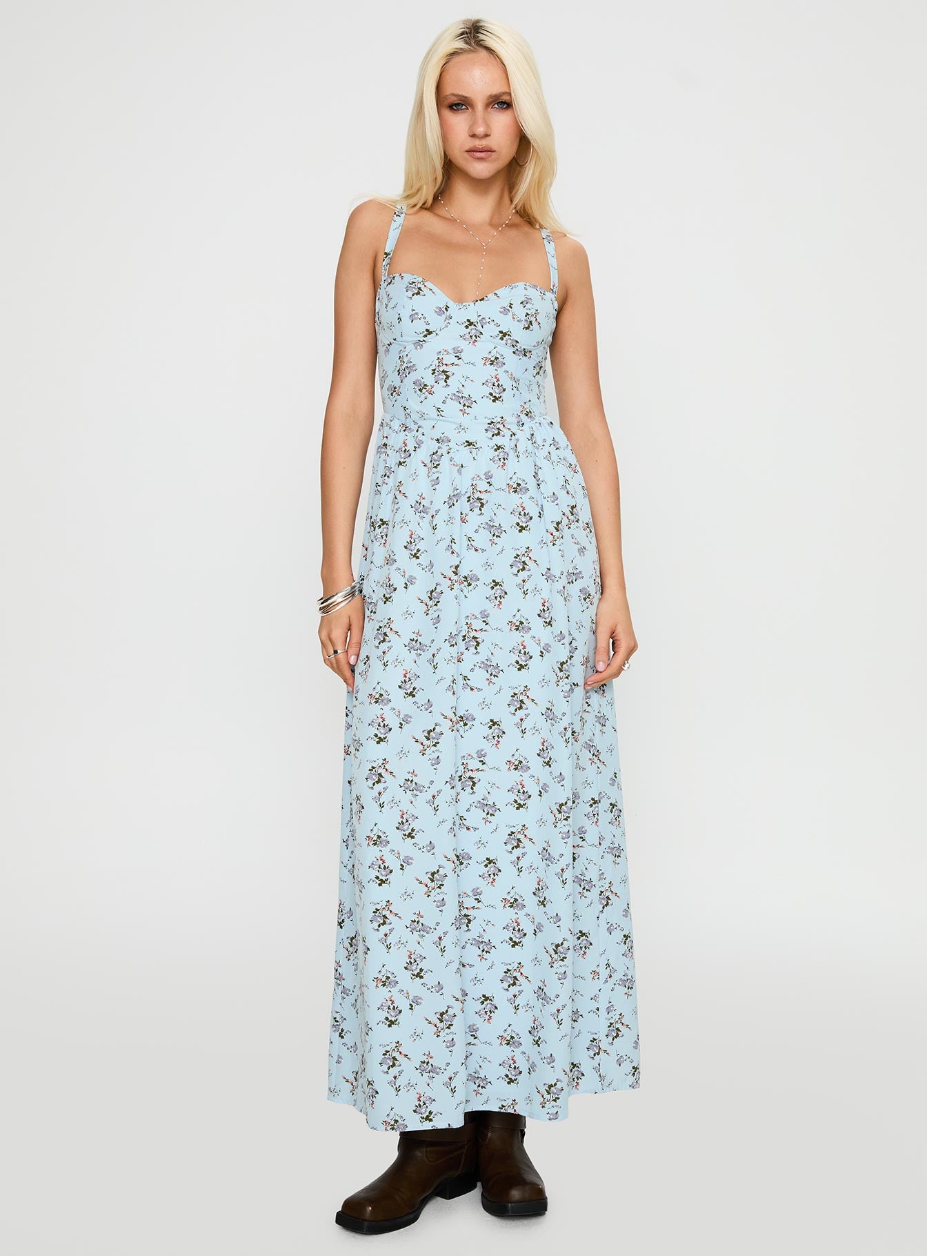 Izebella Maxi Dress Blue Floral、mySite、solidvoid