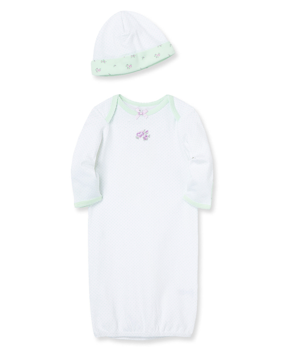  Petite Rose Sleeper Gown And Hat、mySite、layawaytickets
