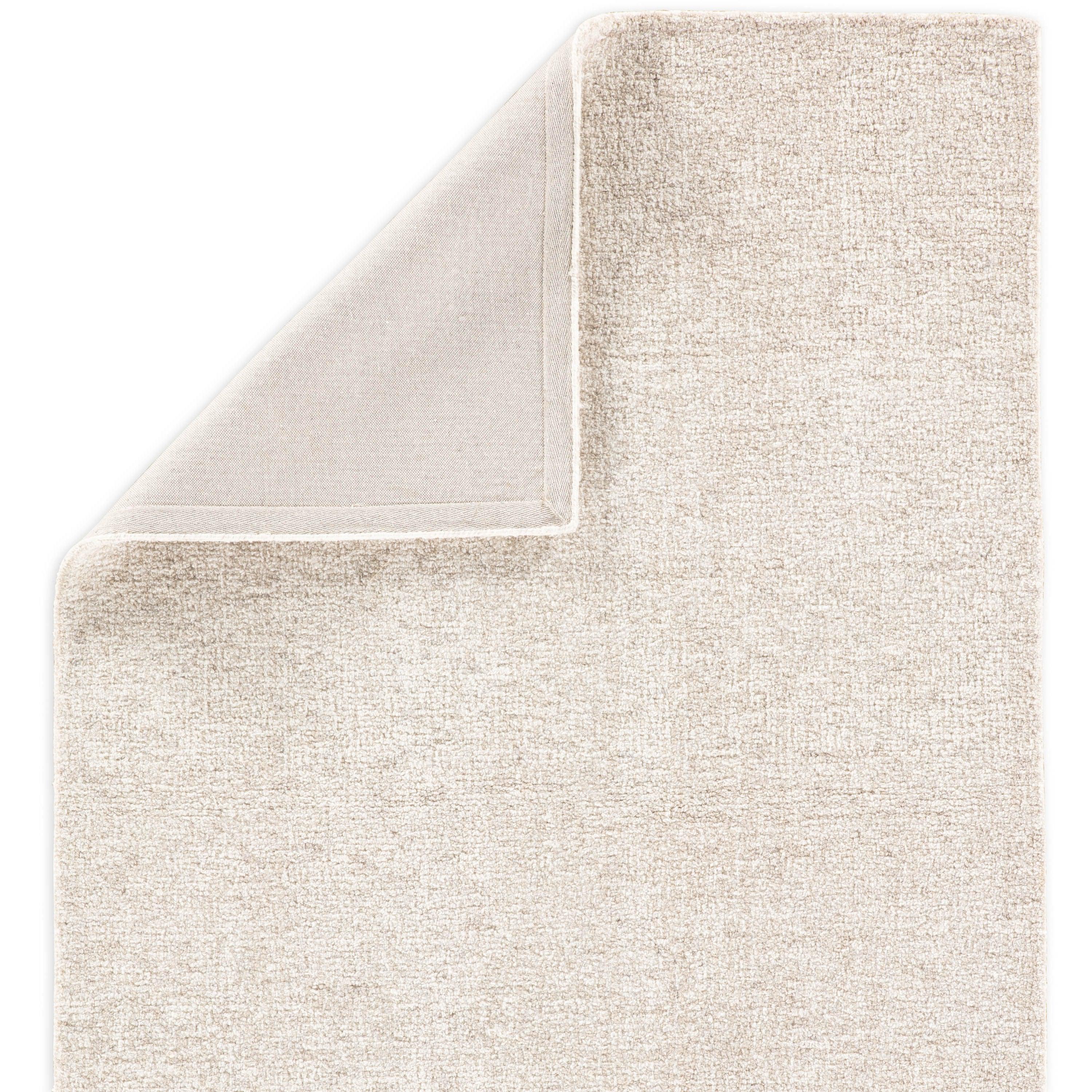 Oland Handmade Solid Ivory Gray Area Rug、mySite、gigharbornorthrealestate