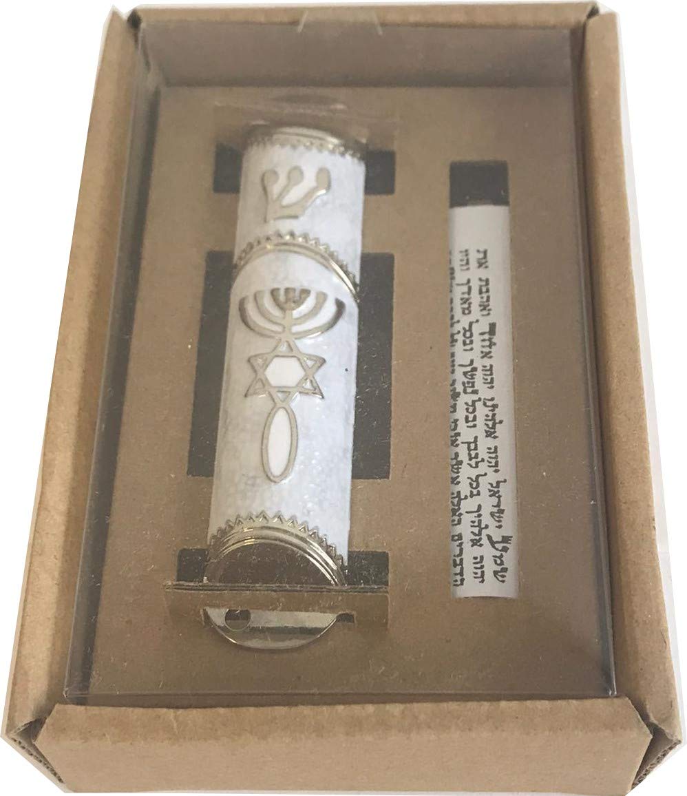Holy Land Market Messianic Seal Mezuzah case - 4.1 Inch with Scroll Included、mySite、topwebapps