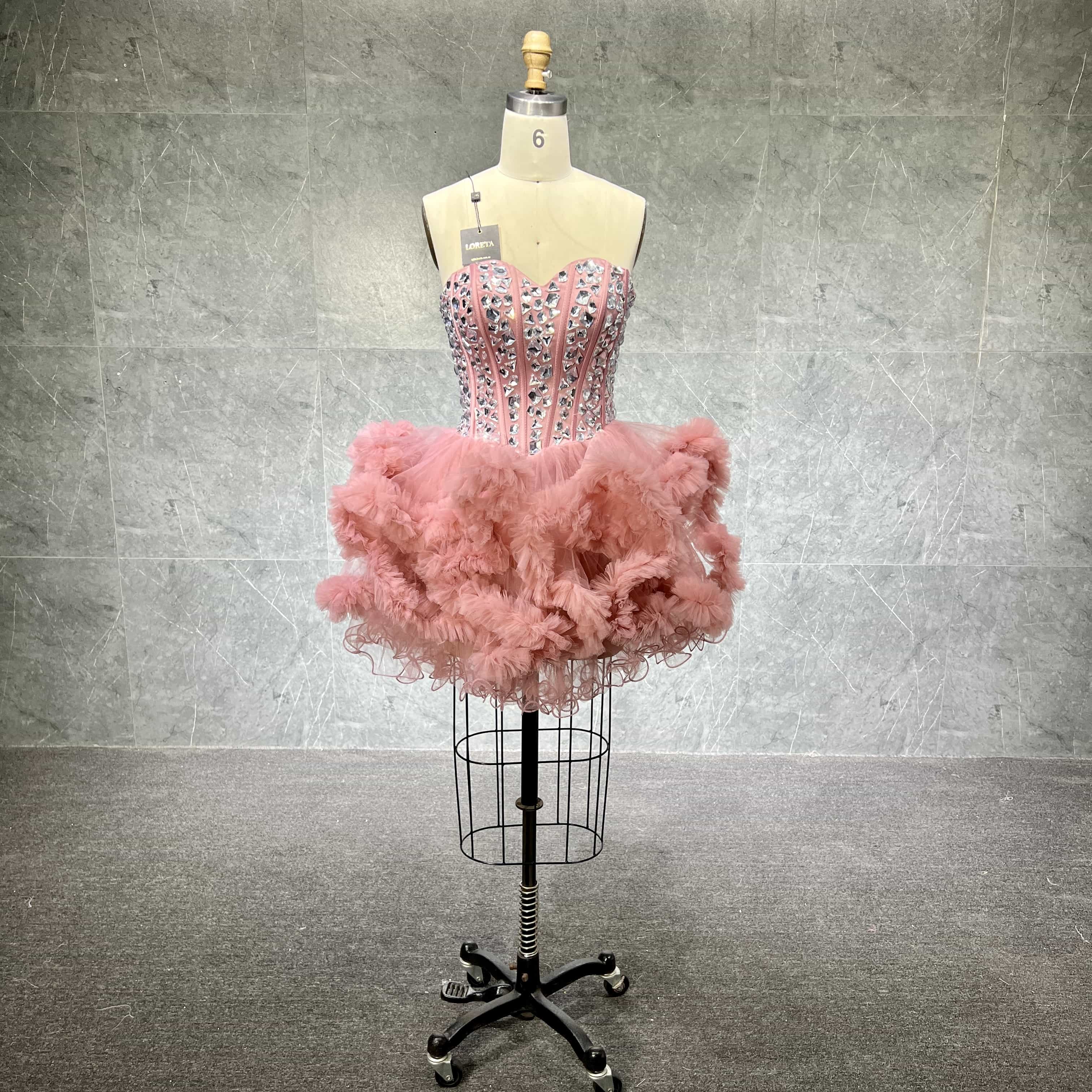  Crystalized Pink Tulle Corset Dress、mySite、merchandisen