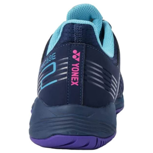 Yonex Power Cushion Sonicage 2 Women's Tennis Shoe (Navy/Blue Purple)、mySite、neckold