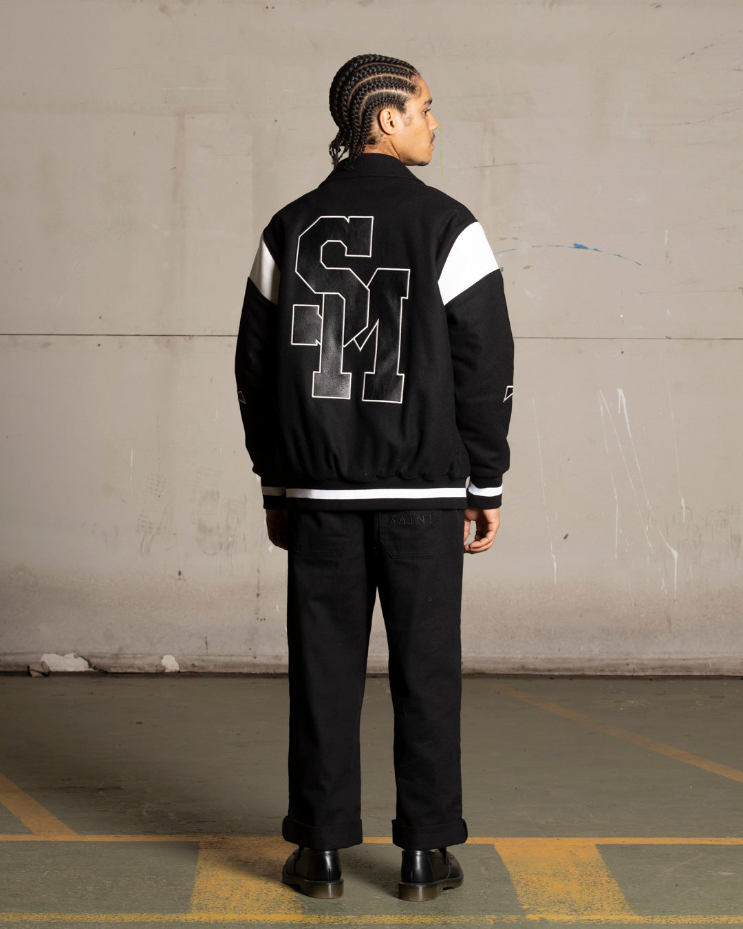 Saint Morta La Rambla Varsity Jacket Black/White、mySite、zt4zffjzw