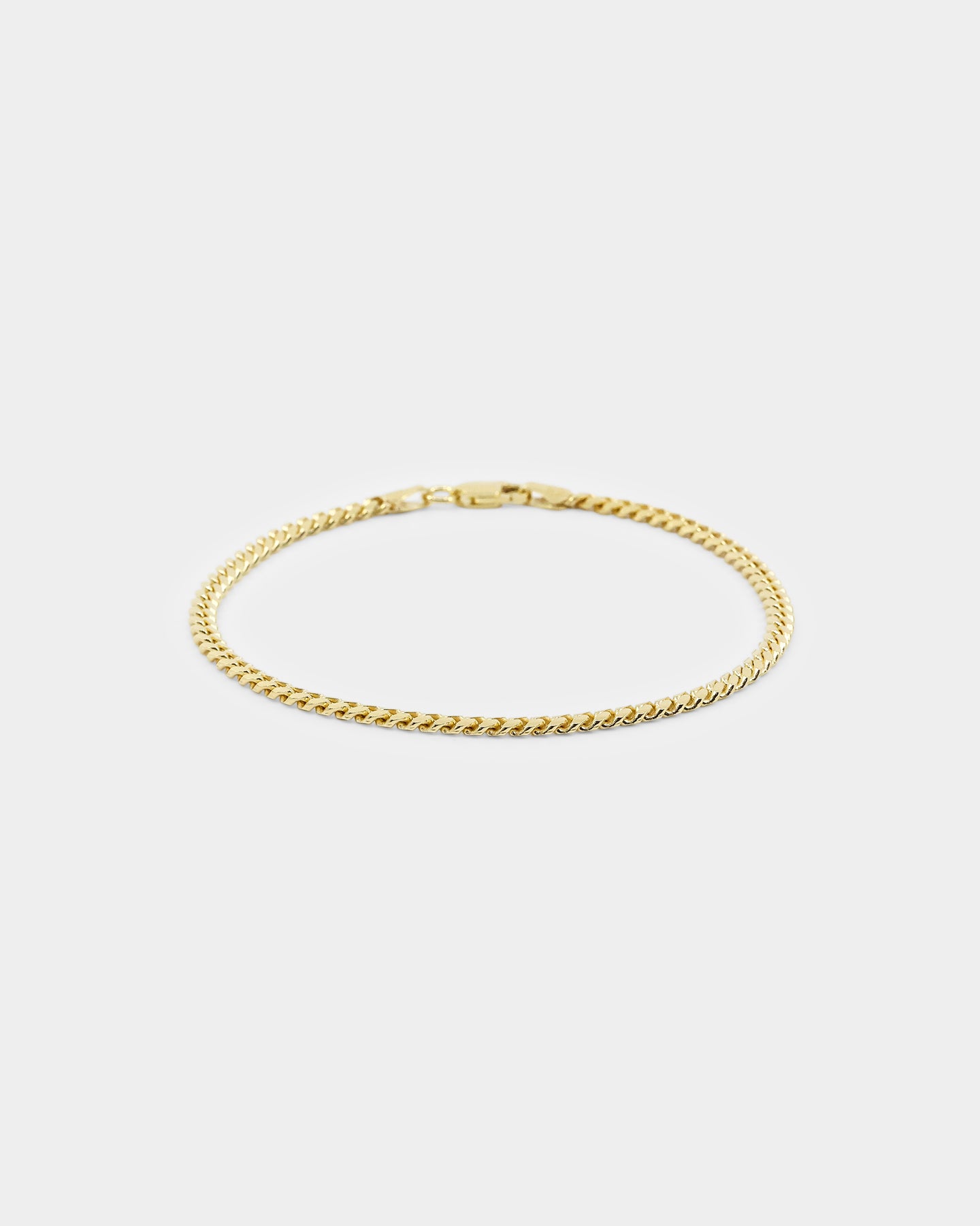 House Of Auric 3mm Cuban Link Bracelet 18k Gold Vermeil、mySite、zt4zffjzw