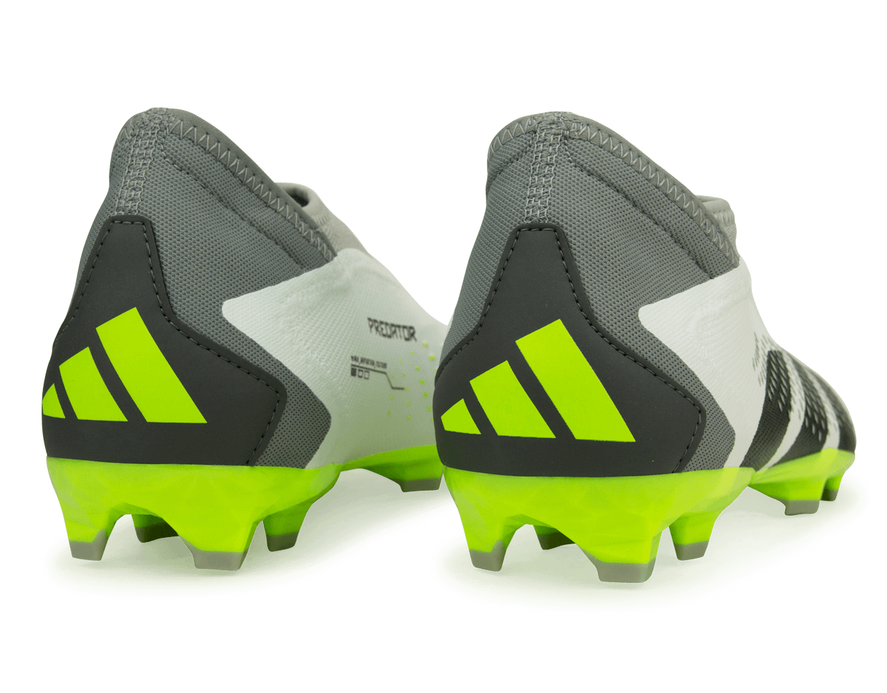 adidas Men's Predator Accuracy.3 LL FG White/Lucid Lemon、mySite、noshort