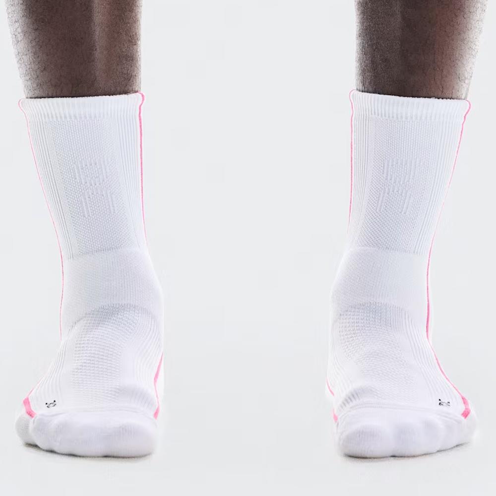 On Court High 1 Pack Socks - White/Pink